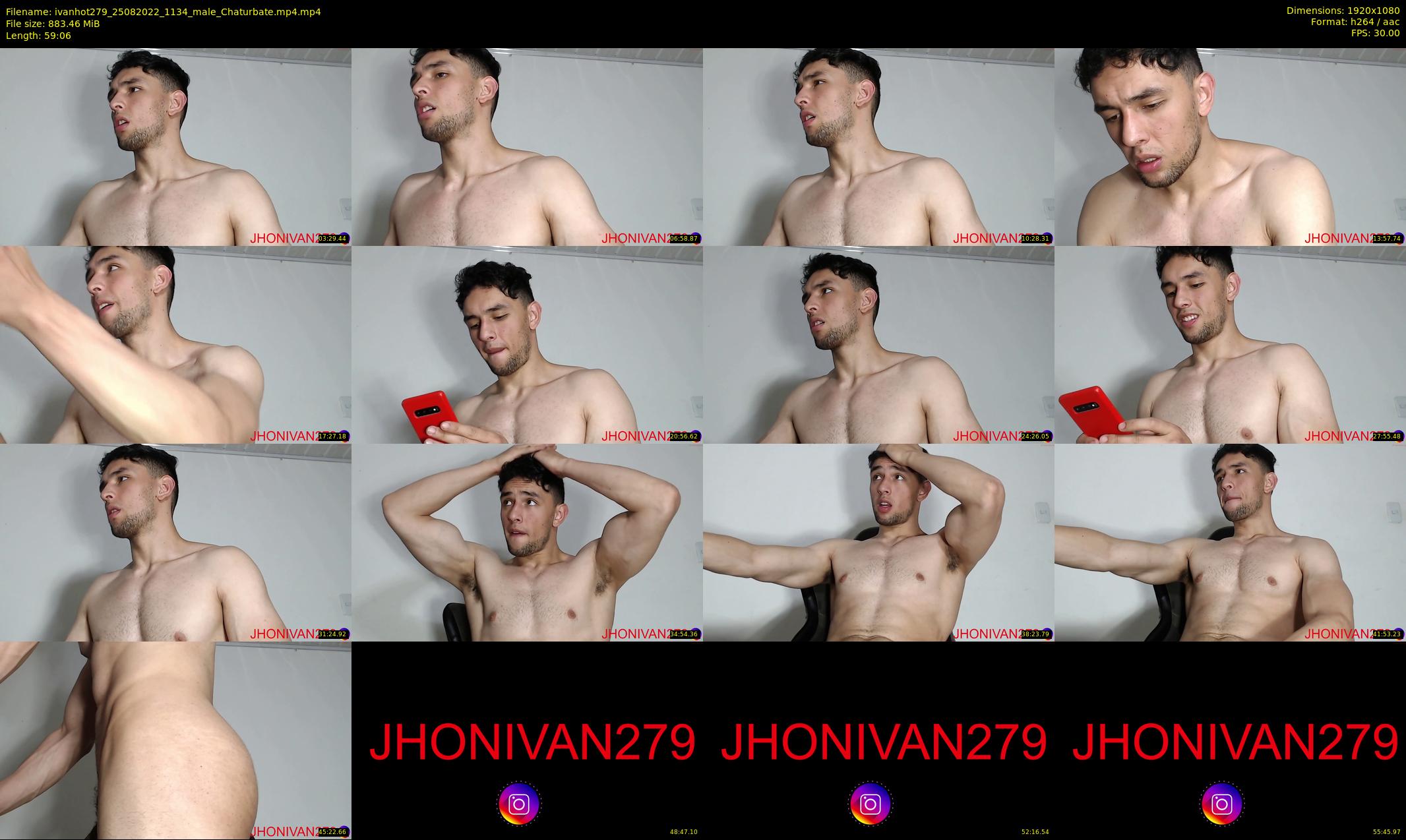 ivanhot279 — 60 minute Chaturbate male cam show recording, 1080p, Aug 25, 2022
