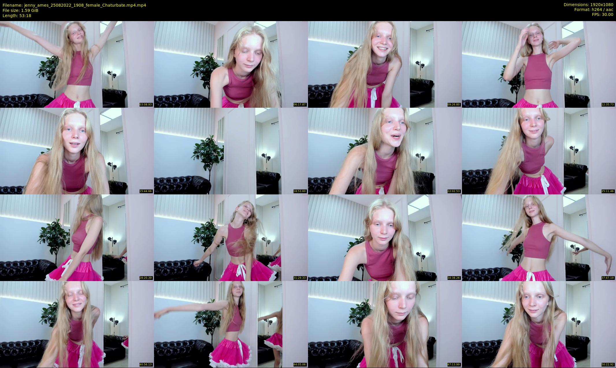 jenny_ames — 54 minute Chaturbate female cam show recording, 1080p, Aug 25, 2022
