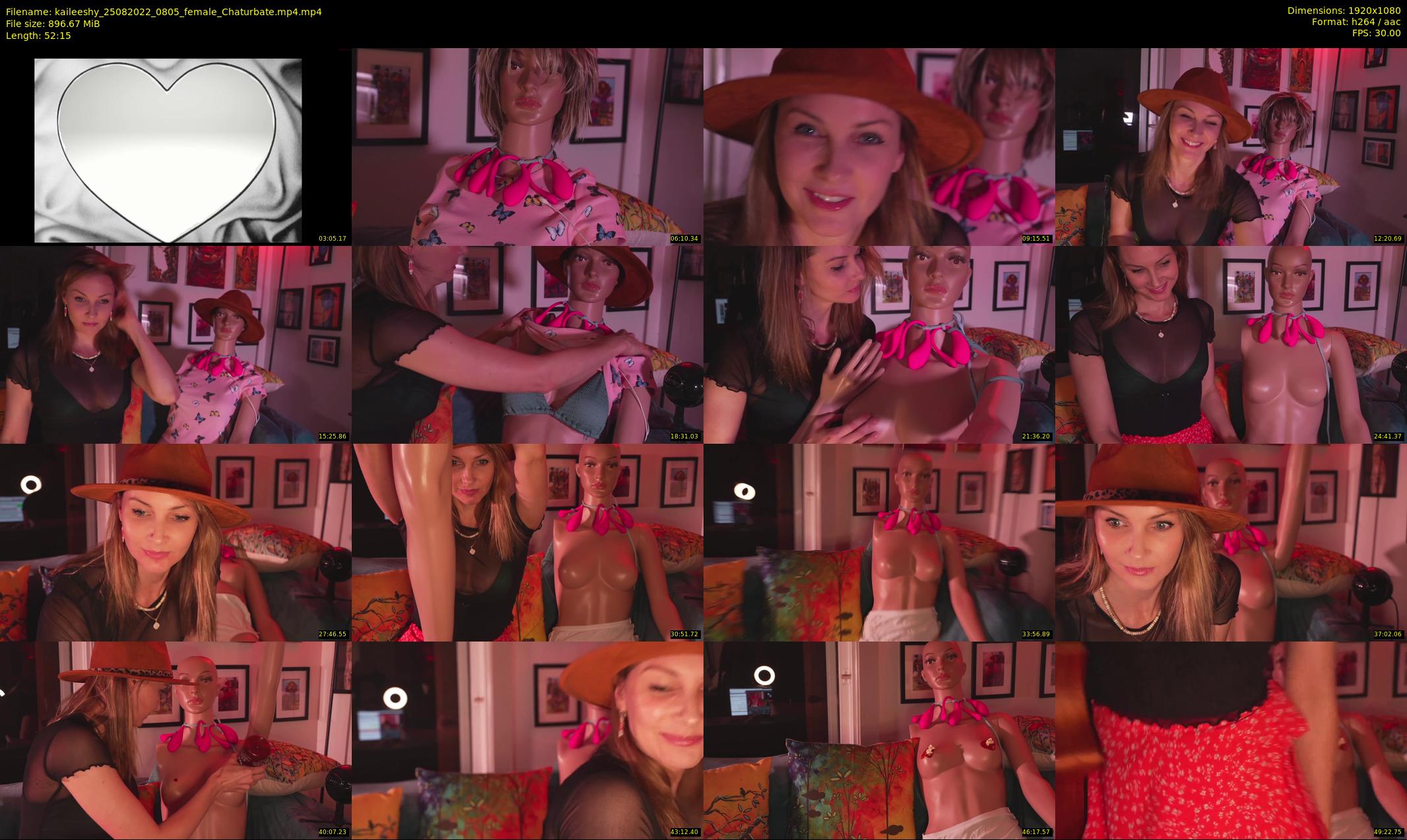 kaileeshy — 53 minute Chaturbate female cam show recording, 1080p, Aug 25, 2022