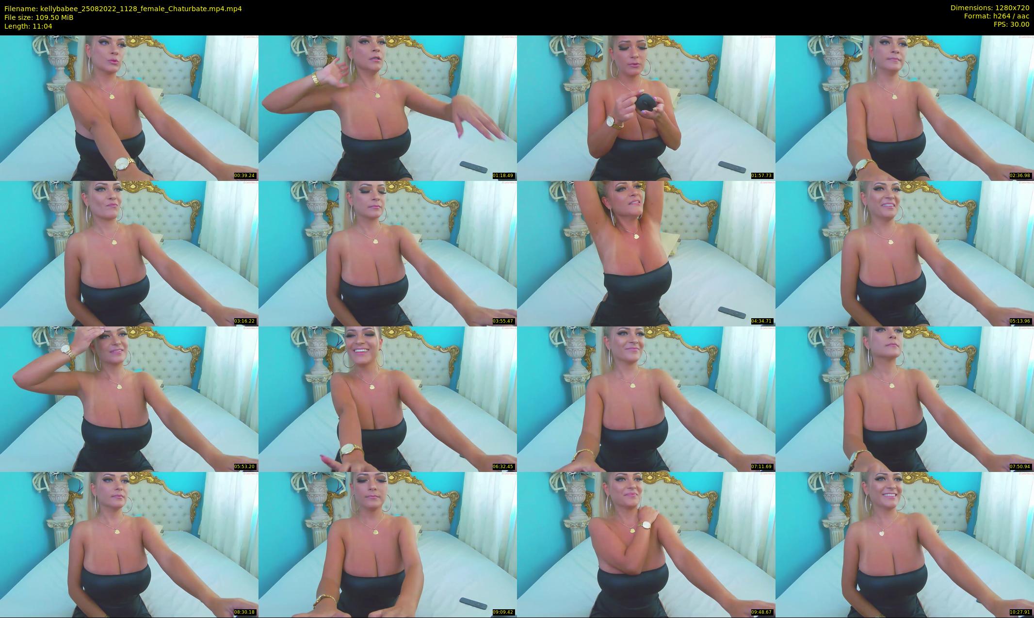 kellybabee — 12 minute Chaturbate female cam show recording, 720p, Aug 25, 2022