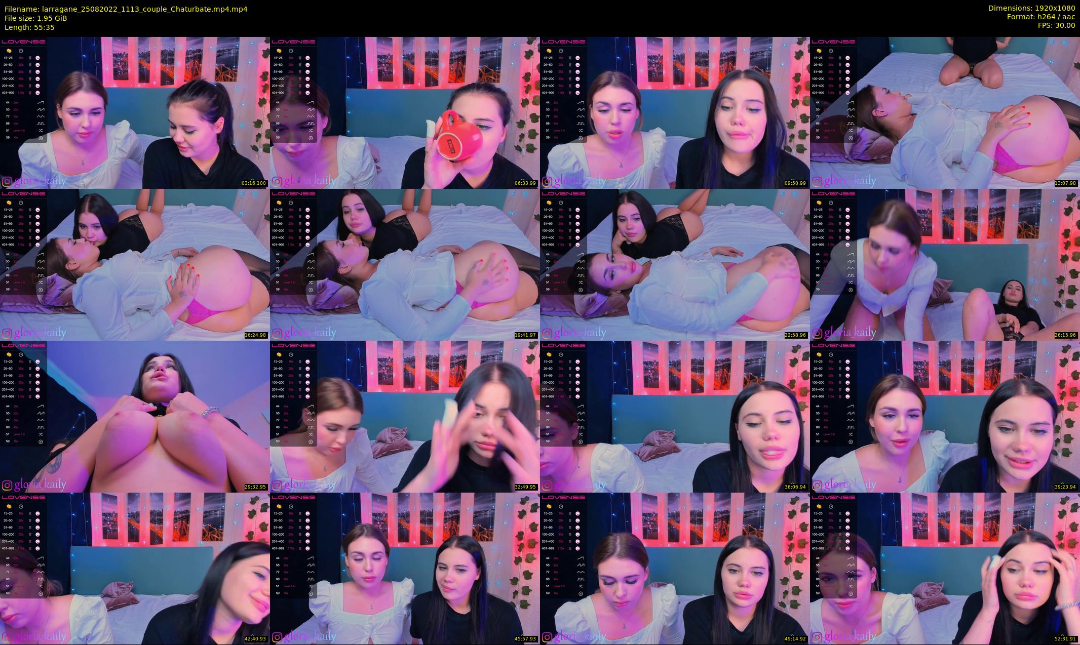 larragane — 56 minute Chaturbate couple cam show recording, 1080p, Aug 25, 2022
