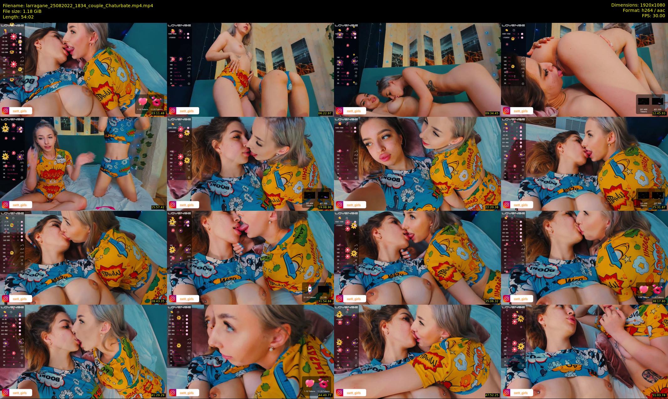 larragane — 55 minute Chaturbate couple cam show recording, 1080p, Aug 25, 2022