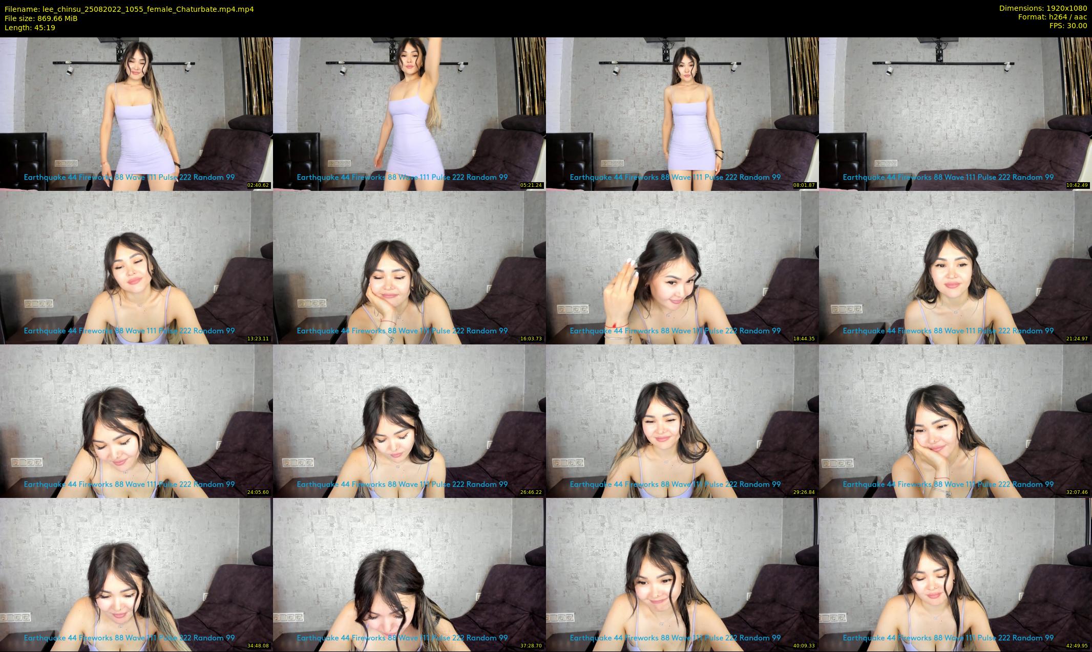 lee_chinsu — 46 minute Chaturbate female cam show recording, 1080p, Aug 25, 2022