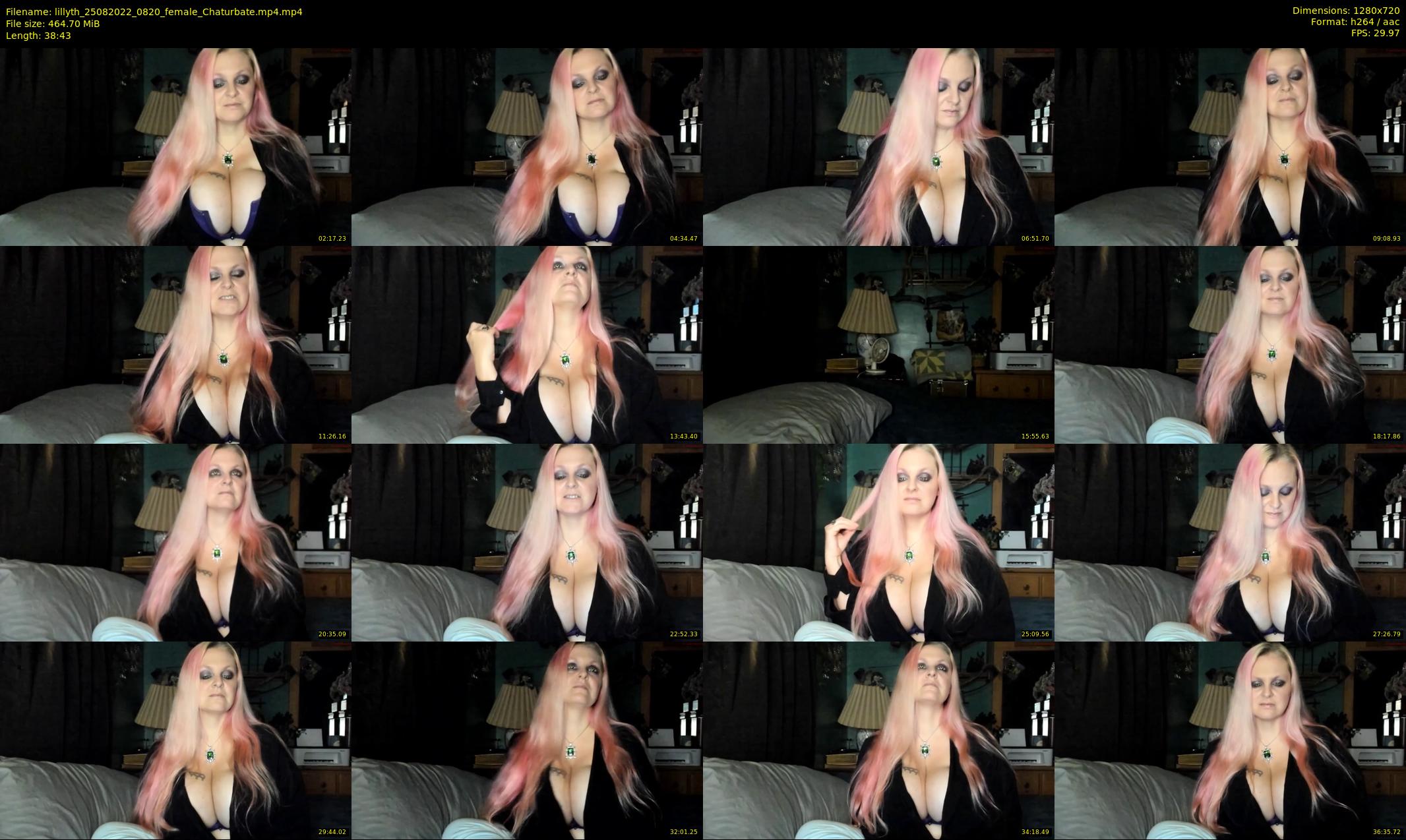 lillyth — 39 minute Chaturbate female cam show recording, 720p, Aug 25, 2022