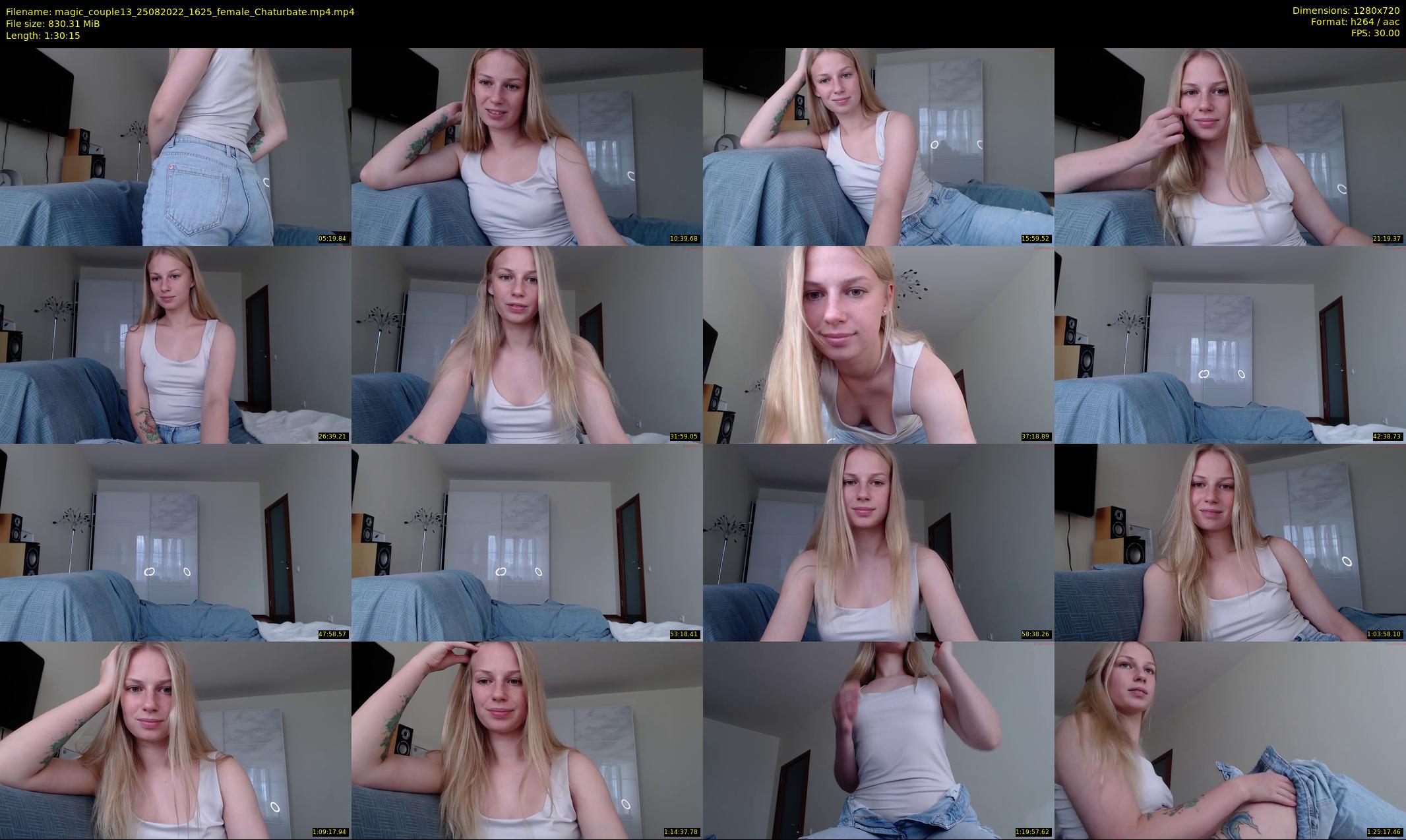 magic_couple13 — 91 minute Chaturbate couple cam show recording, 720p, Aug 25, 2022