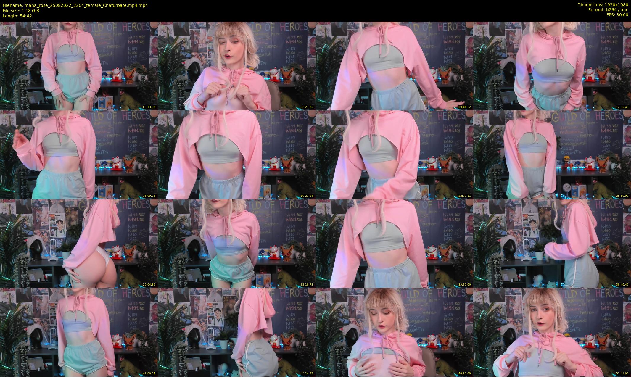 mana_rose — 55 minute Chaturbate female cam show recording, 1080p, Aug 25, 2022