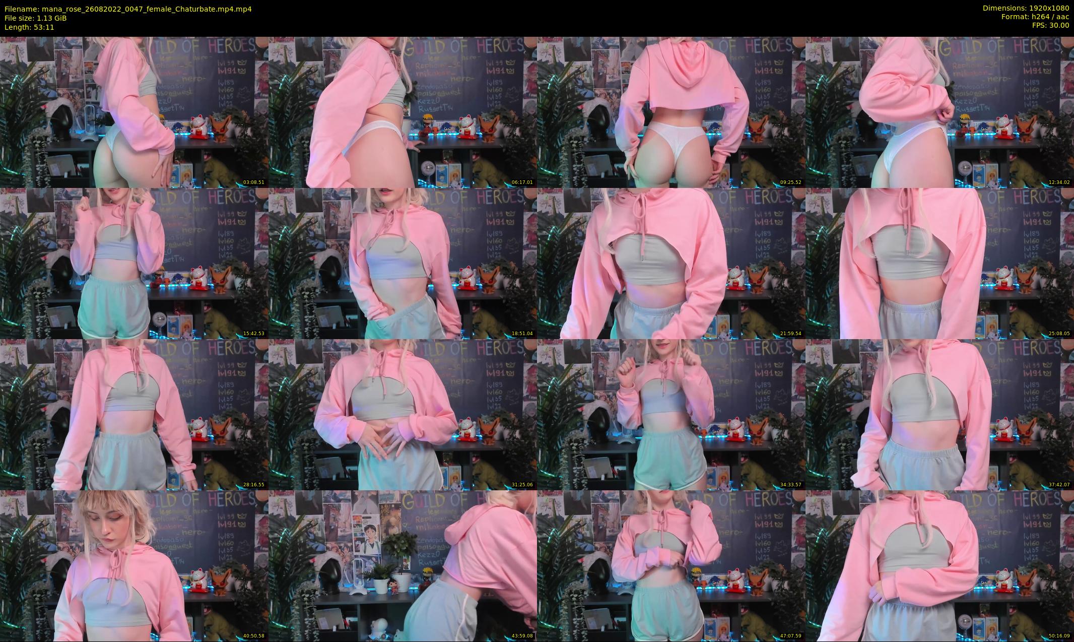 mana_rose — 54 minute Chaturbate female cam show recording, 1080p, Aug 26, 2022