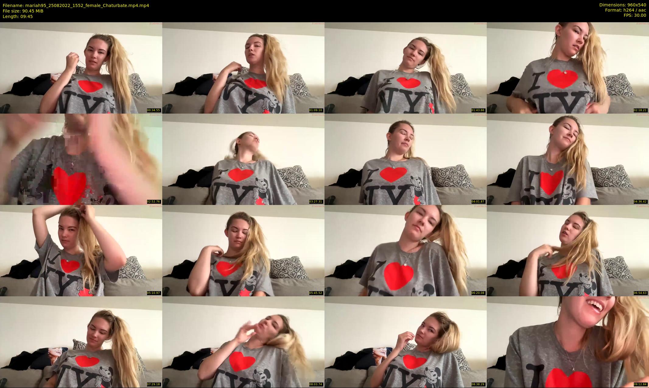 mariah95 — 10 minute Chaturbate female cam show recording, 480p, Aug 25, 2022