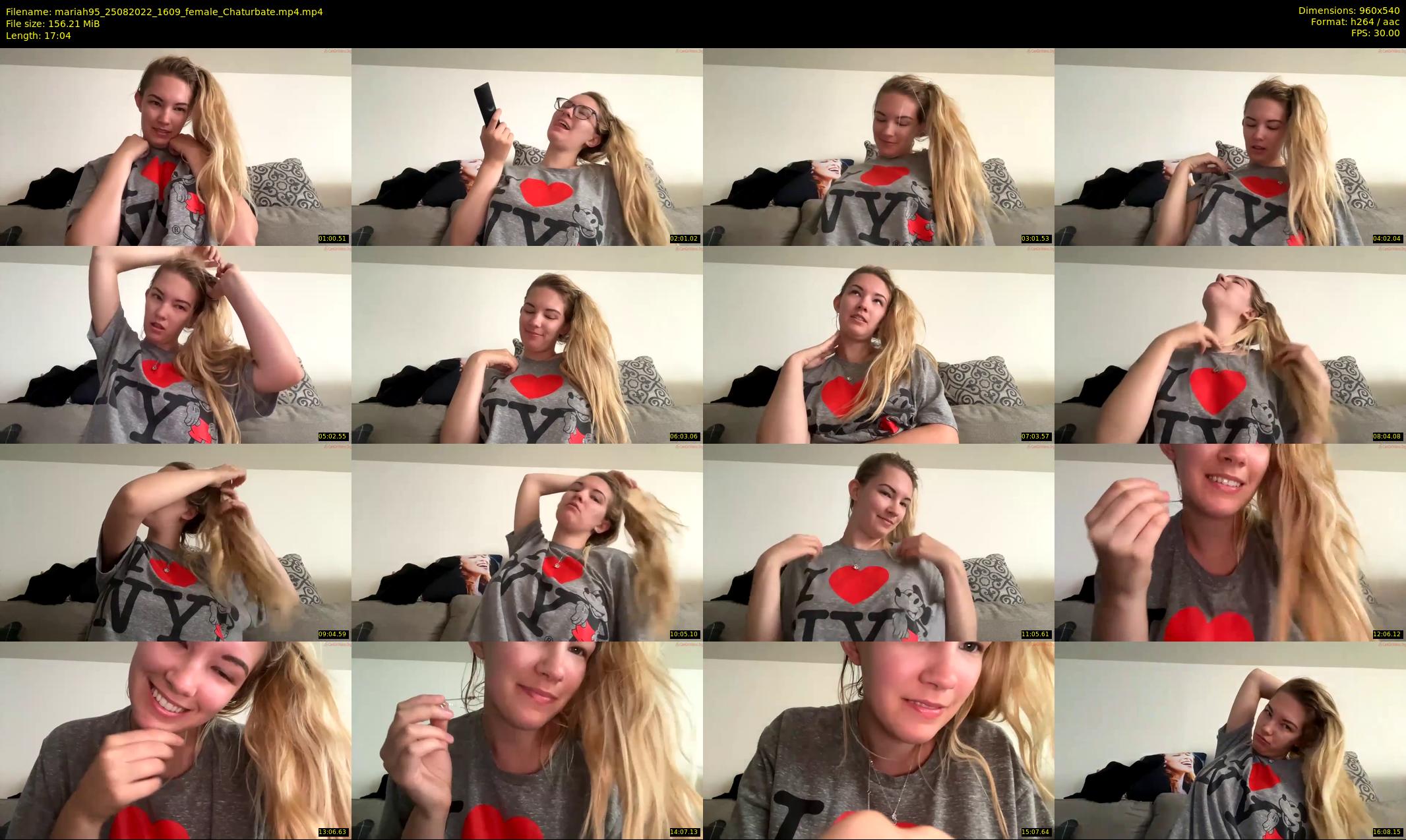 mariah95 — 18 minute Chaturbate female cam show recording, 480p, Aug 25, 2022