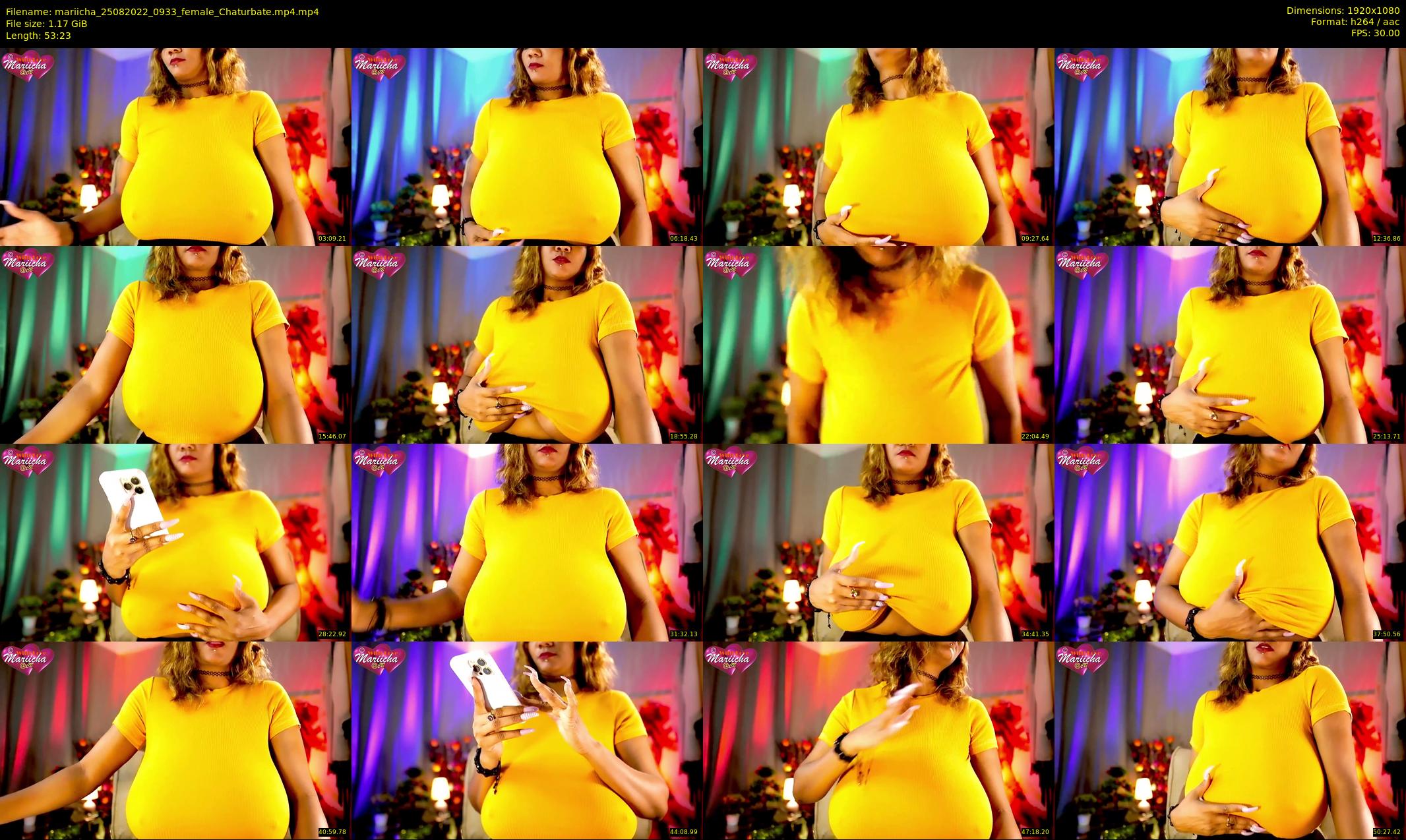 mariicha — 54 minute Chaturbate female cam show recording, 1080p, Aug 25, 2022
