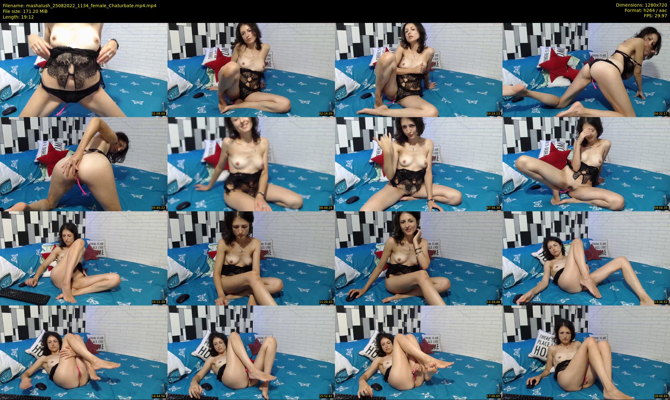 mashalush — 20 minute Chaturbate female cam show recording, 720p, Aug 25, 2022