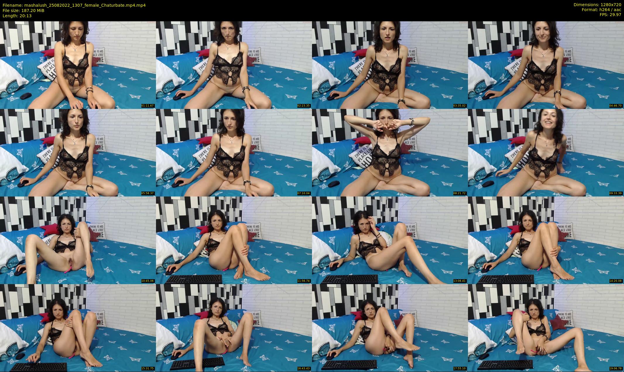 mashalush — 21 minute Chaturbate female cam show recording, 720p, Aug 25, 2022