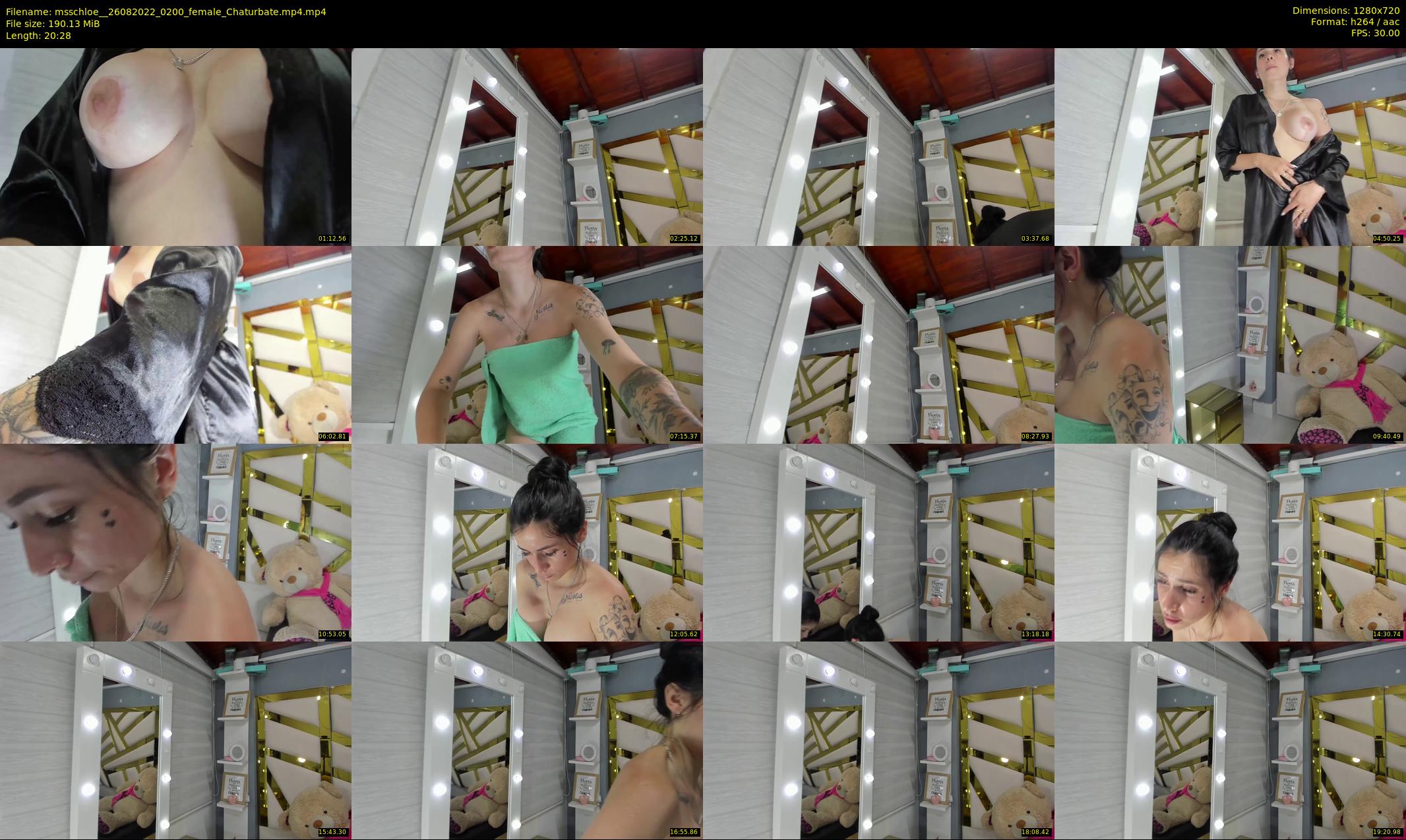 msschloe_ — 21 minute Chaturbate female cam show recording, 720p, Aug 26, 2022