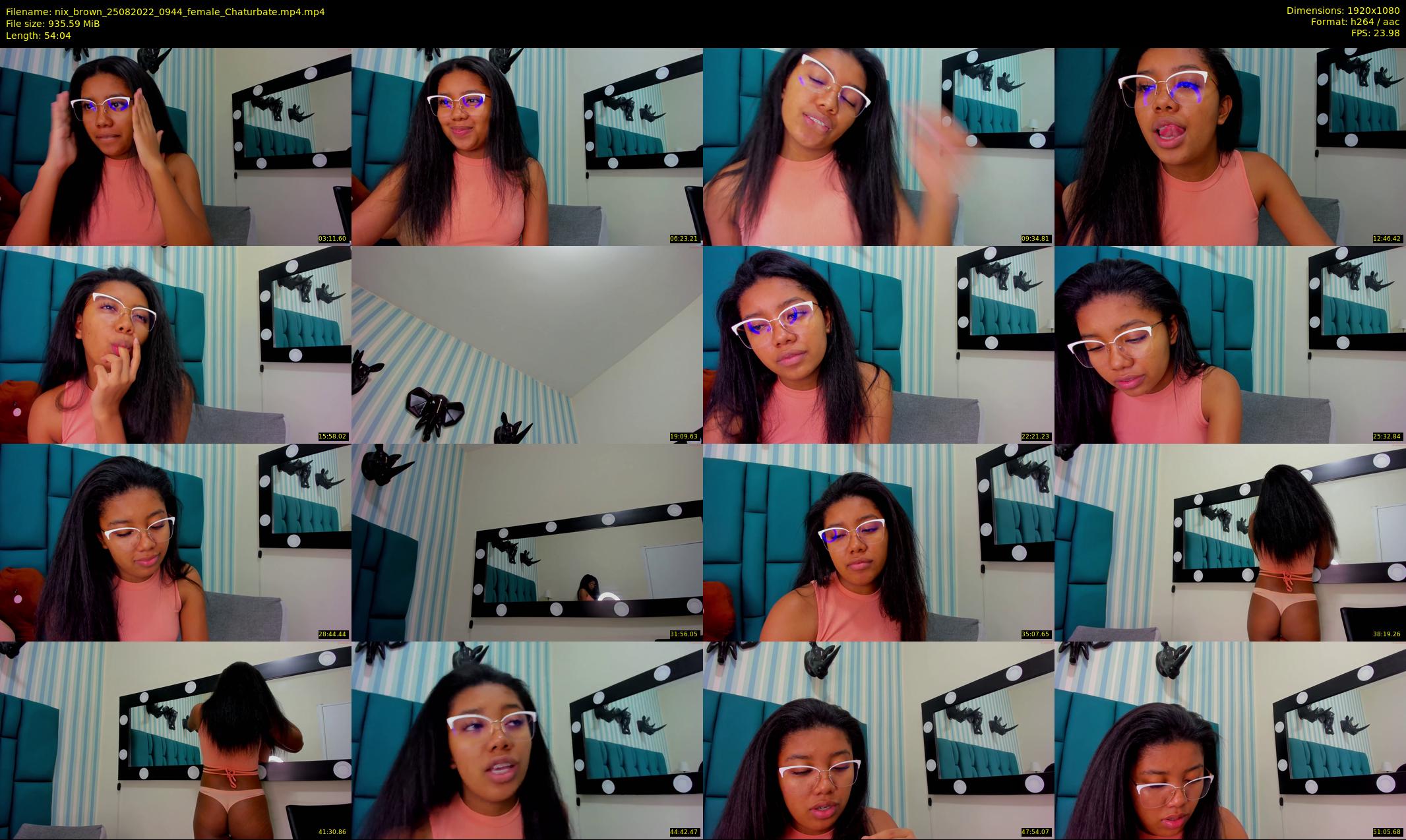 nix_brown — 55 minute Chaturbate female cam show recording, 1080p, Aug 25, 2022
