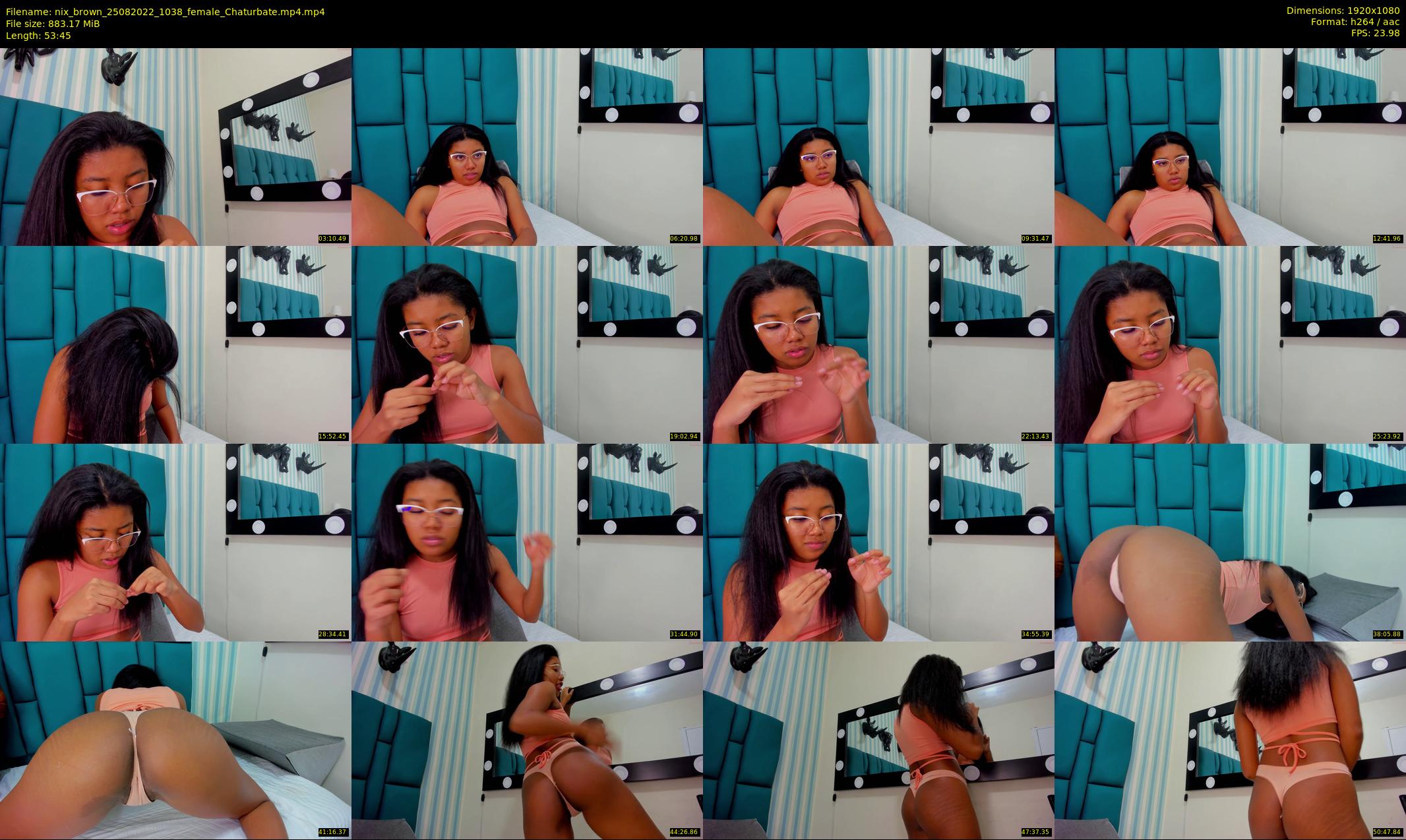nix_brown — 54 minute Chaturbate female cam show recording, 1080p, Aug 25, 2022