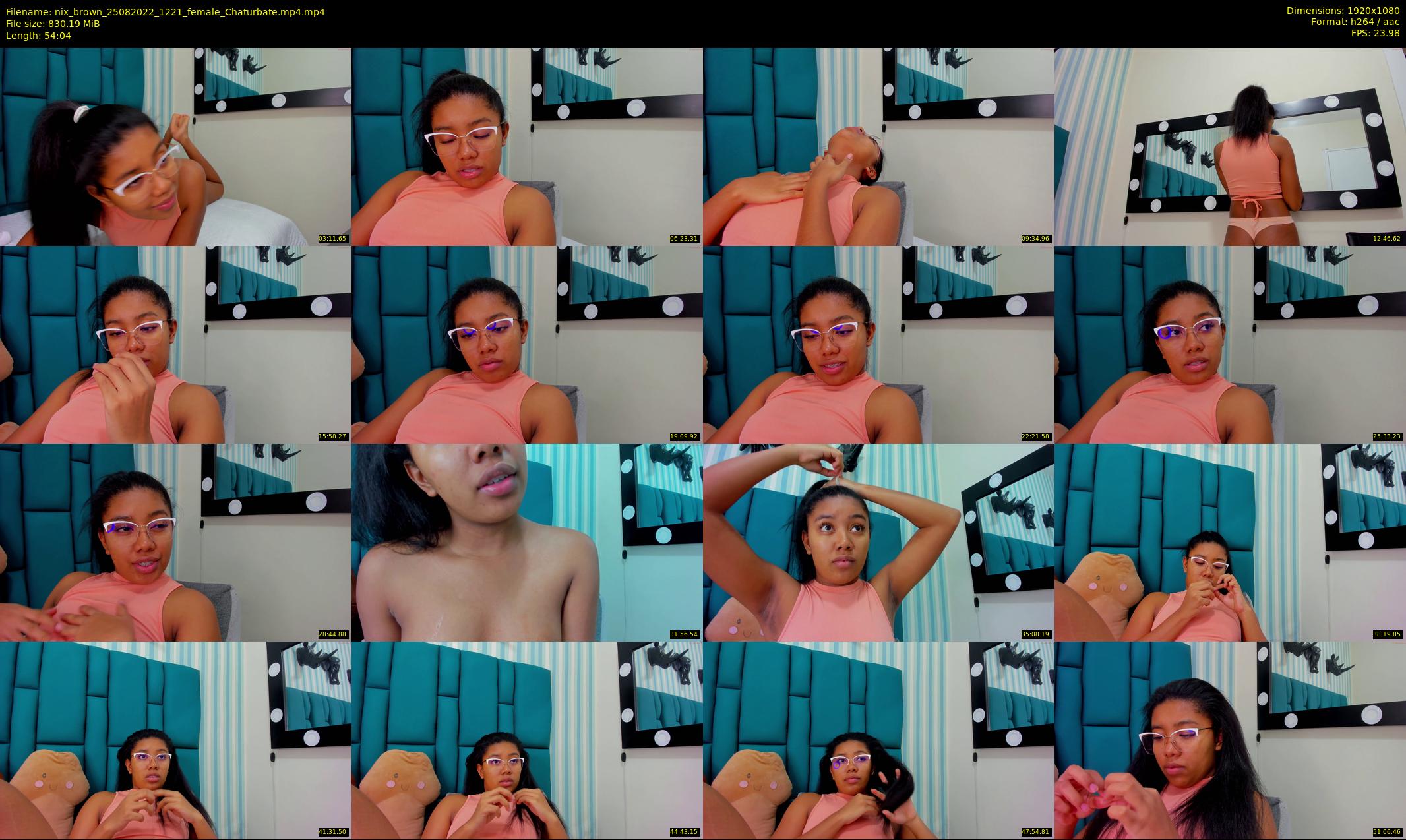 nix_brown — 55 minute Chaturbate female cam show recording, 1080p, Aug 25, 2022