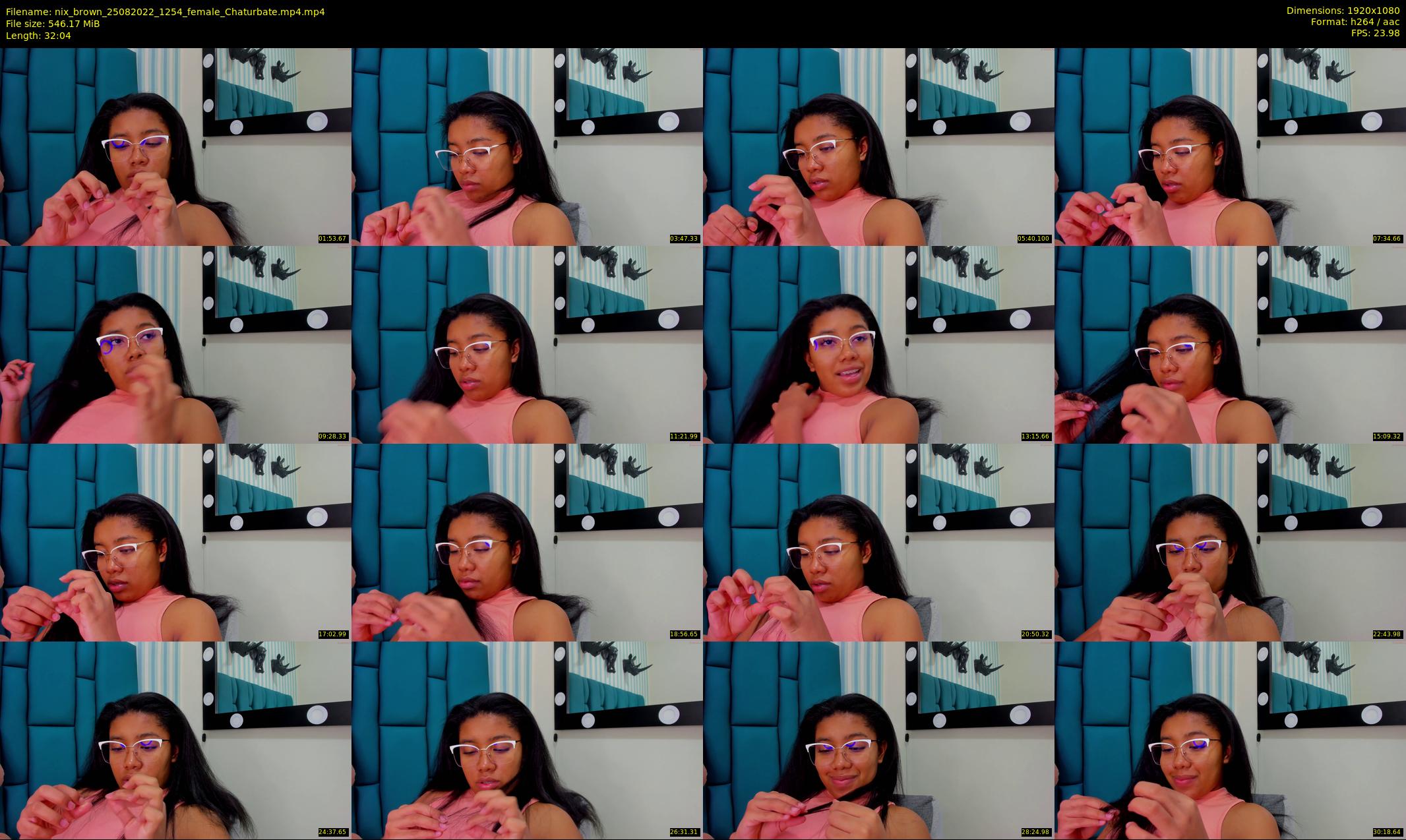 nix_brown — 33 minute Chaturbate female cam show recording, 1080p, Aug 25, 2022