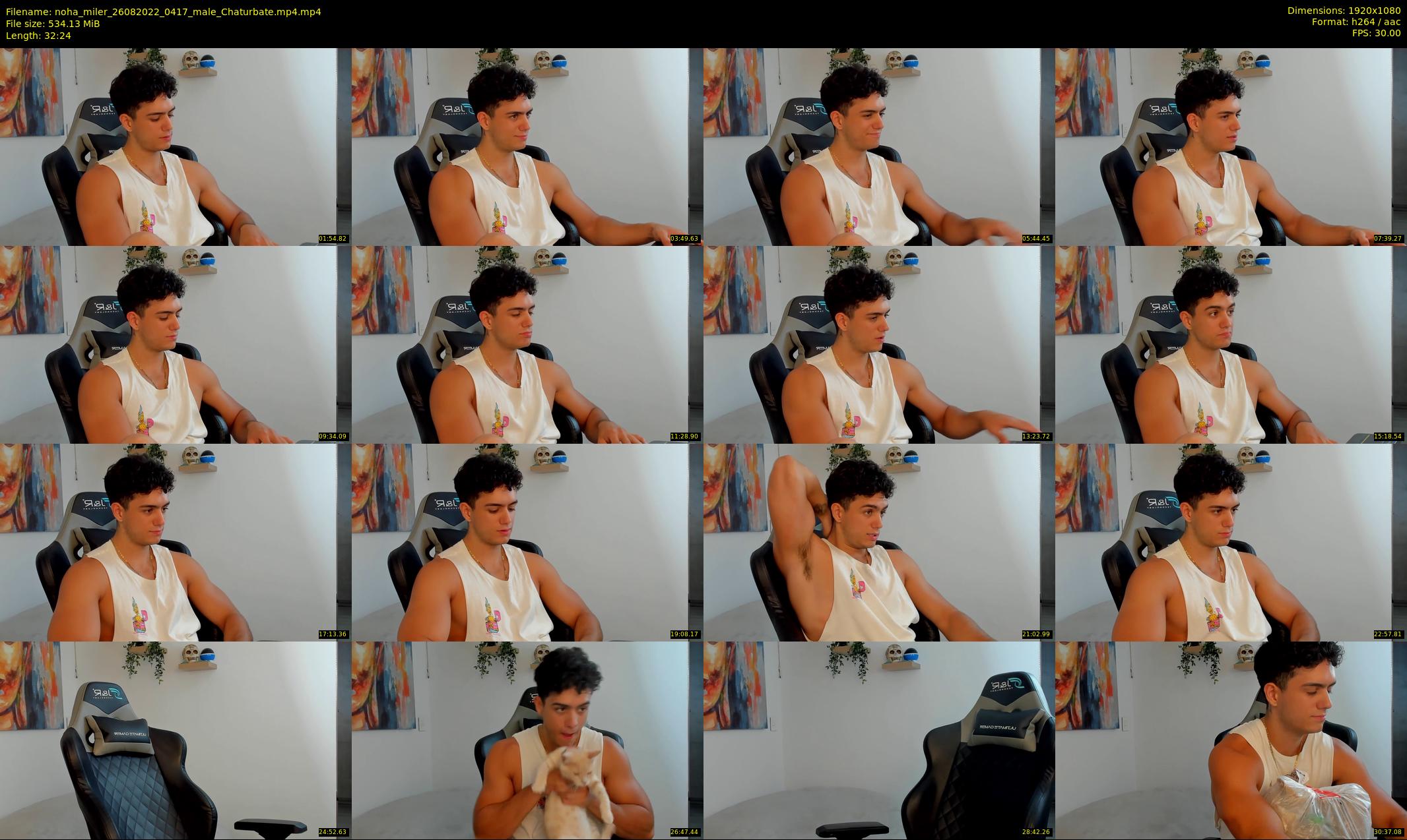 noha_miler — 33 minute Chaturbate male cam show recording, 1080p, Aug 26, 2022