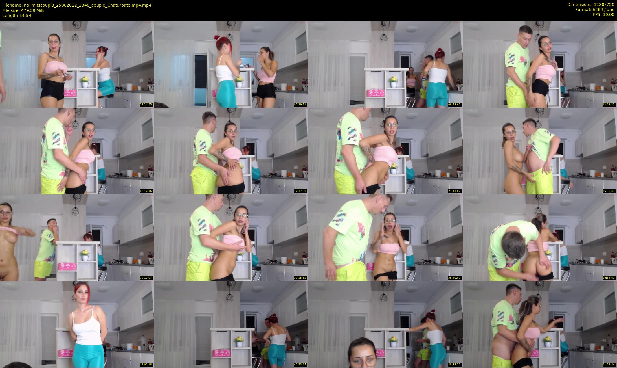 nolimitscoupl3 — 55 minute Chaturbate couple cam show recording, 720p, Aug 25, 2022