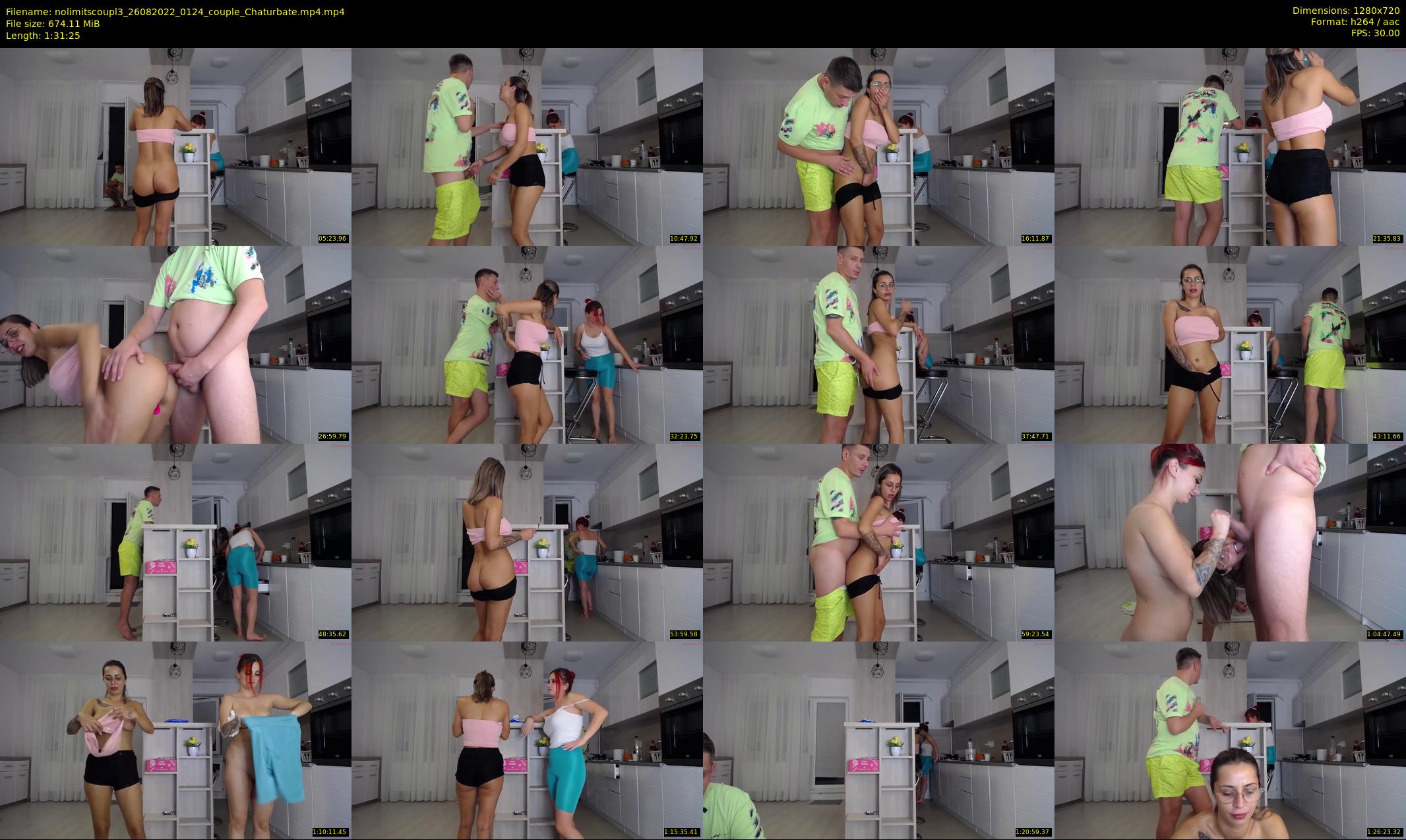 nolimitscoupl3 — 92 minute Chaturbate couple cam show recording, 720p, Aug 26, 2022
