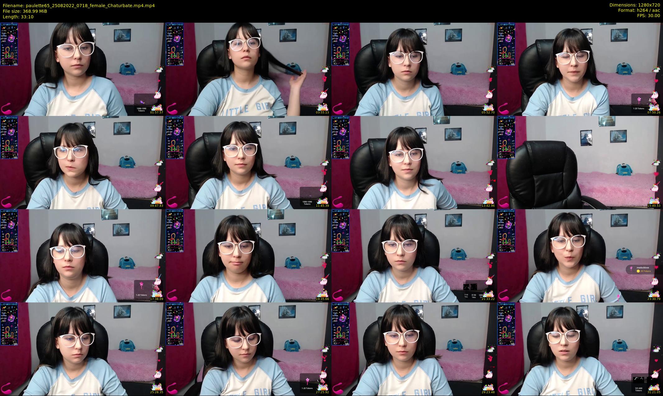 paulette65 — 34 minute Chaturbate female cam show recording, 720p, Aug 25, 2022