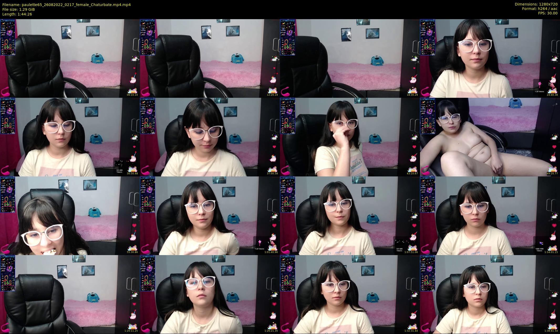 paulette65 — 105 minute Chaturbate female cam show recording, 720p, Aug 26, 2022