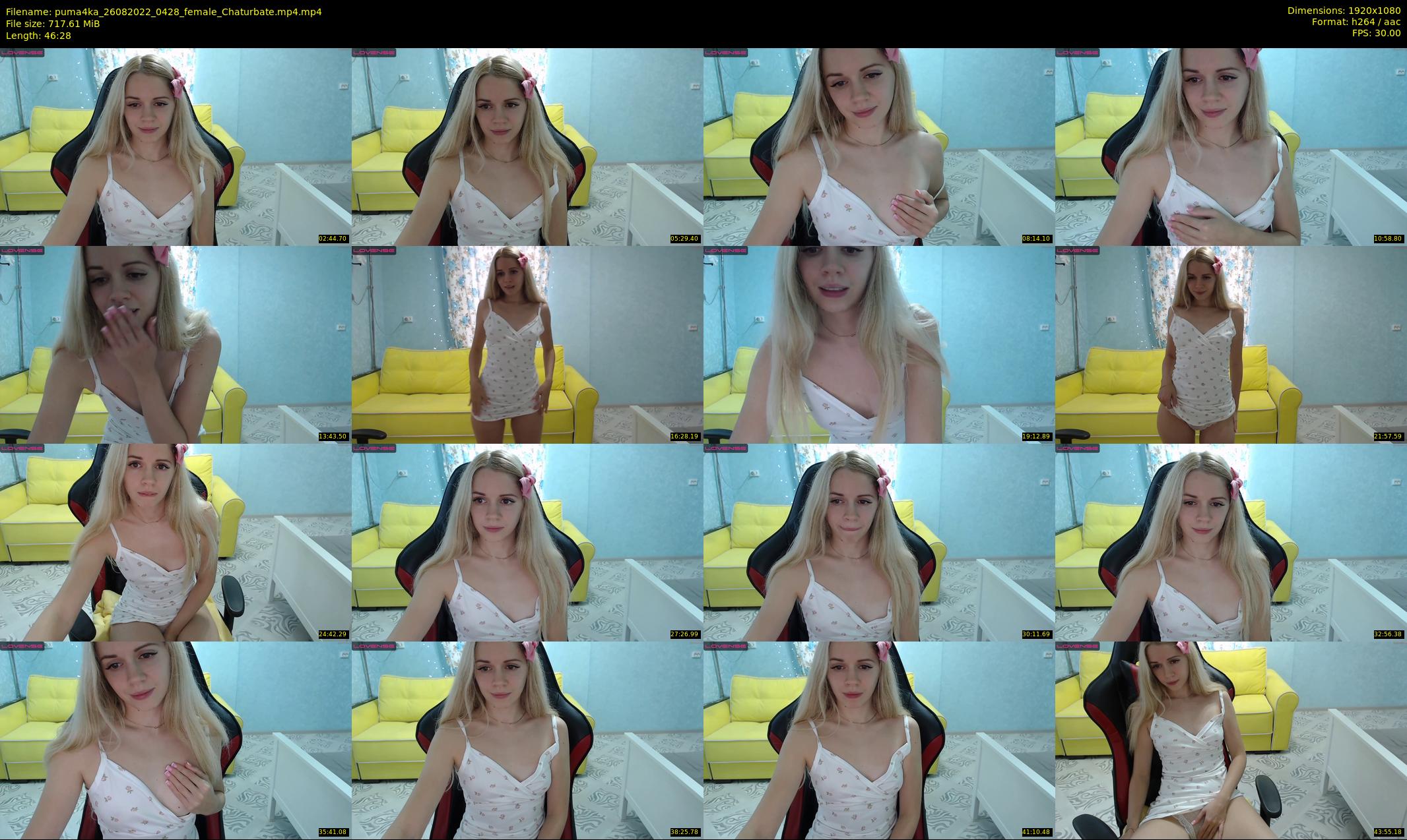 puma4ka — 47 minute Chaturbate female cam show recording, 1080p, Aug 26, 2022