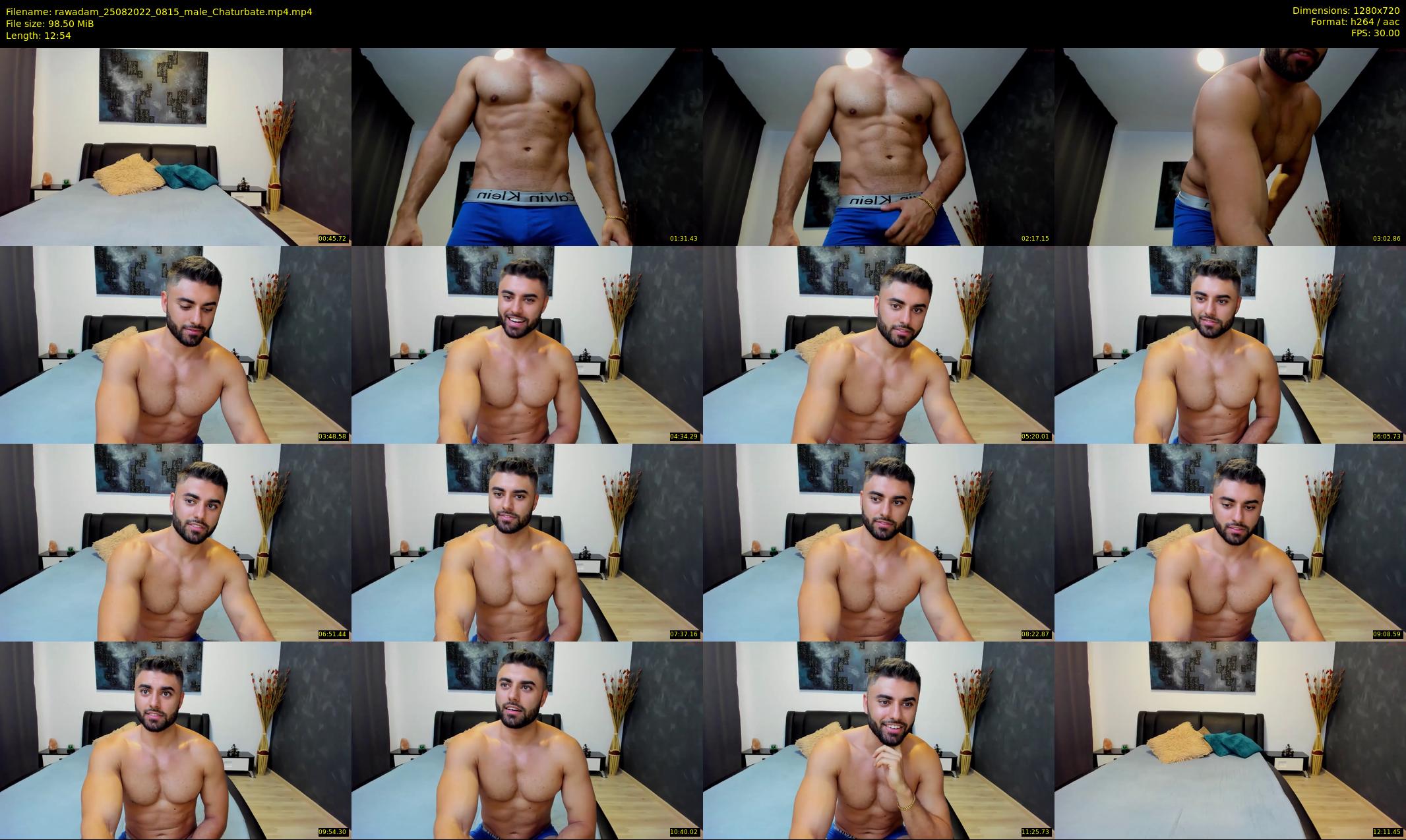 rawadam — 13 minute Chaturbate male cam show recording, 720p, Aug 25, 2022