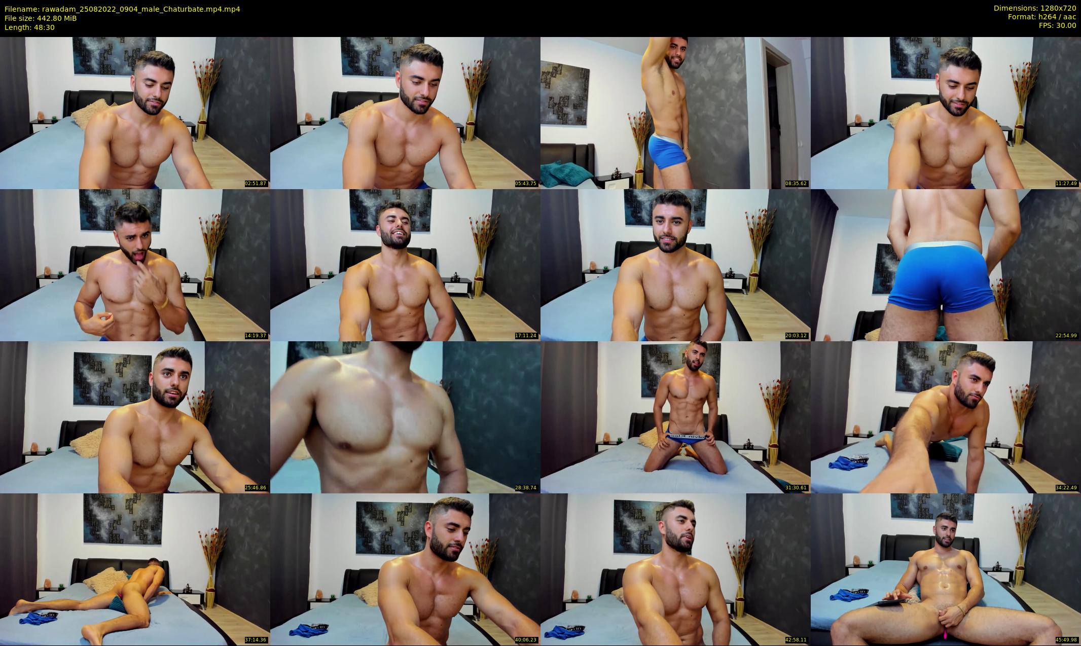 rawadam — 49 minute Chaturbate male cam show recording, 720p, Aug 25, 2022