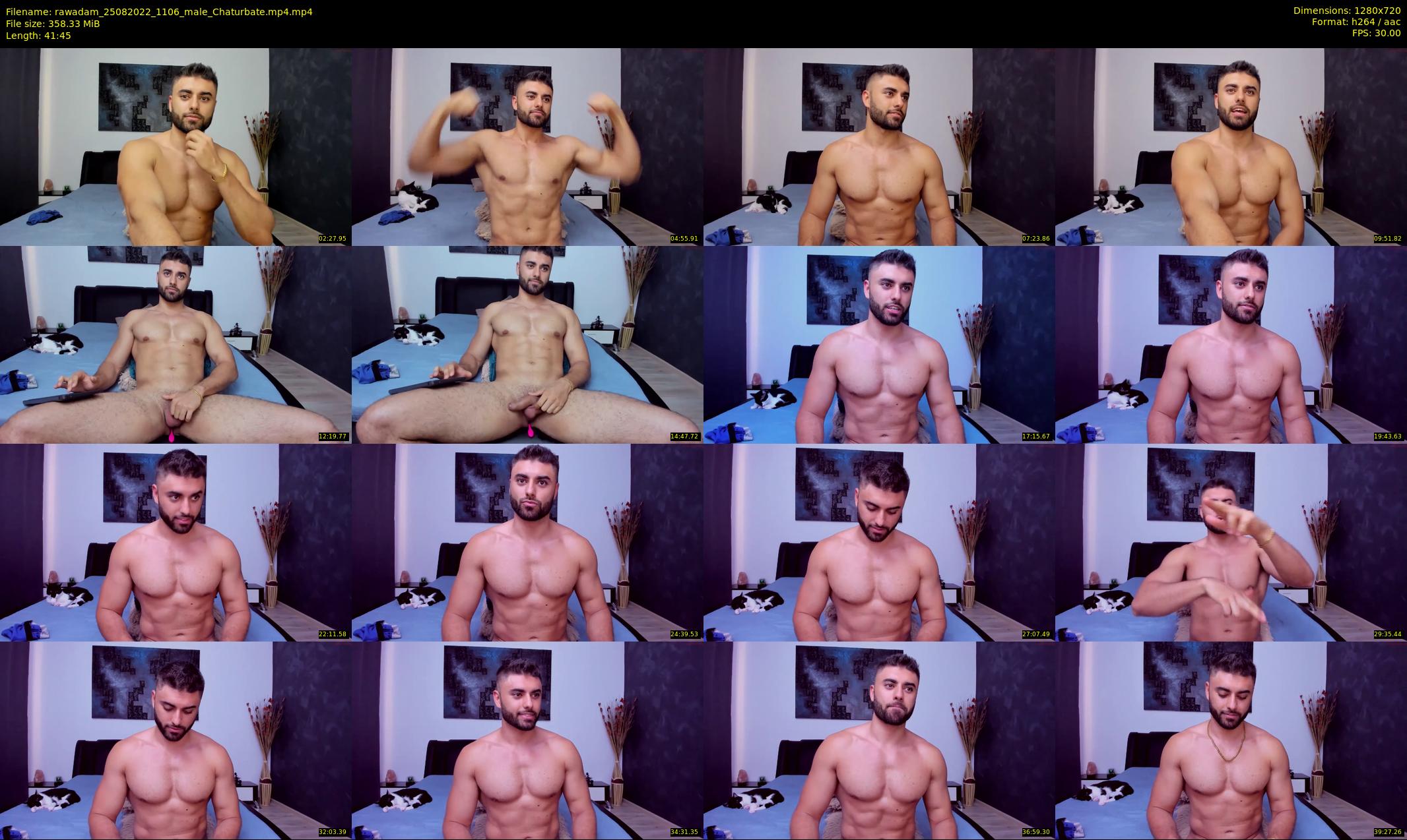 rawadam — 42 minute Chaturbate male cam show recording, 720p, Aug 25, 2022