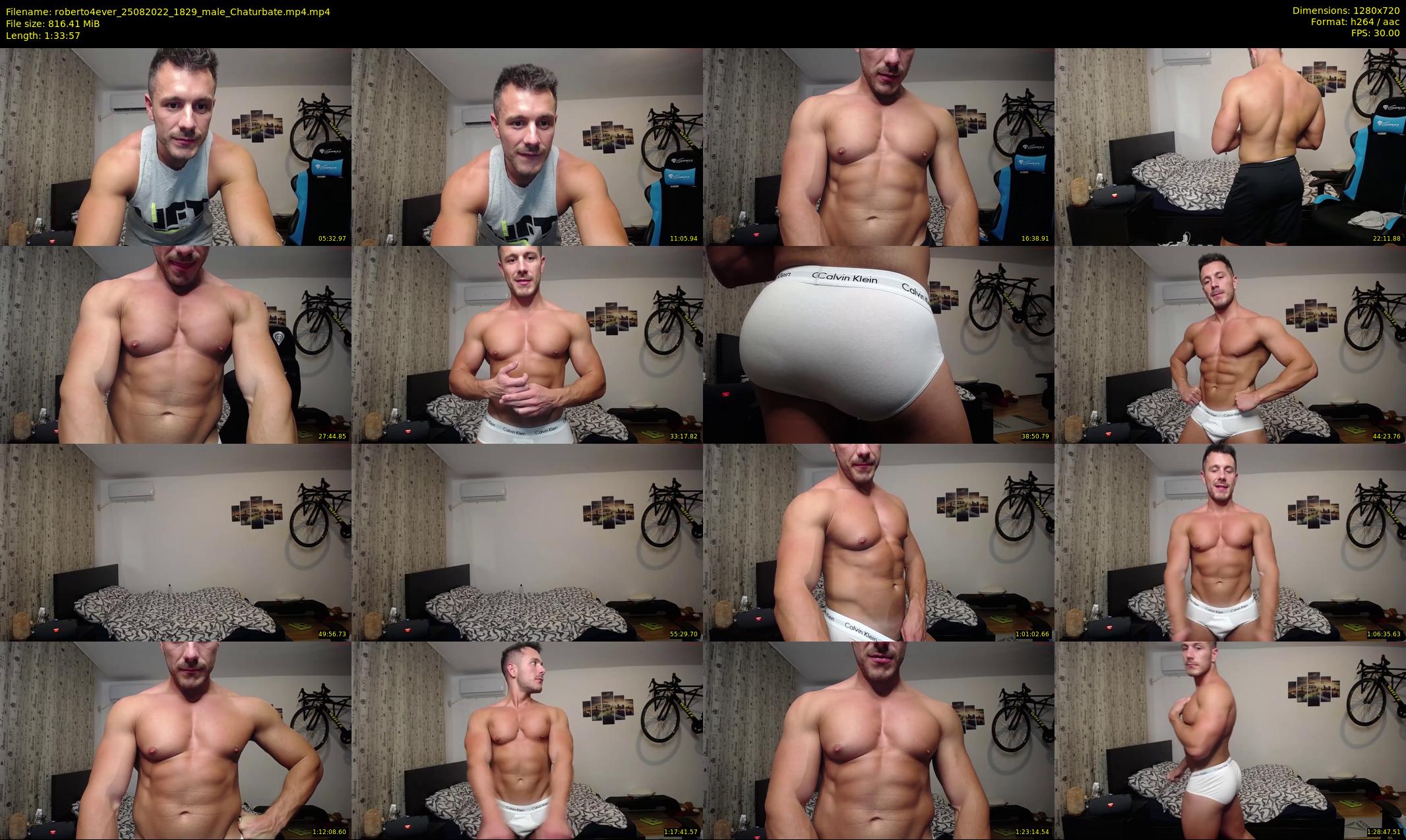 roberto4ever — 94 minute Chaturbate male cam show recording, 720p, Aug 25, 2022