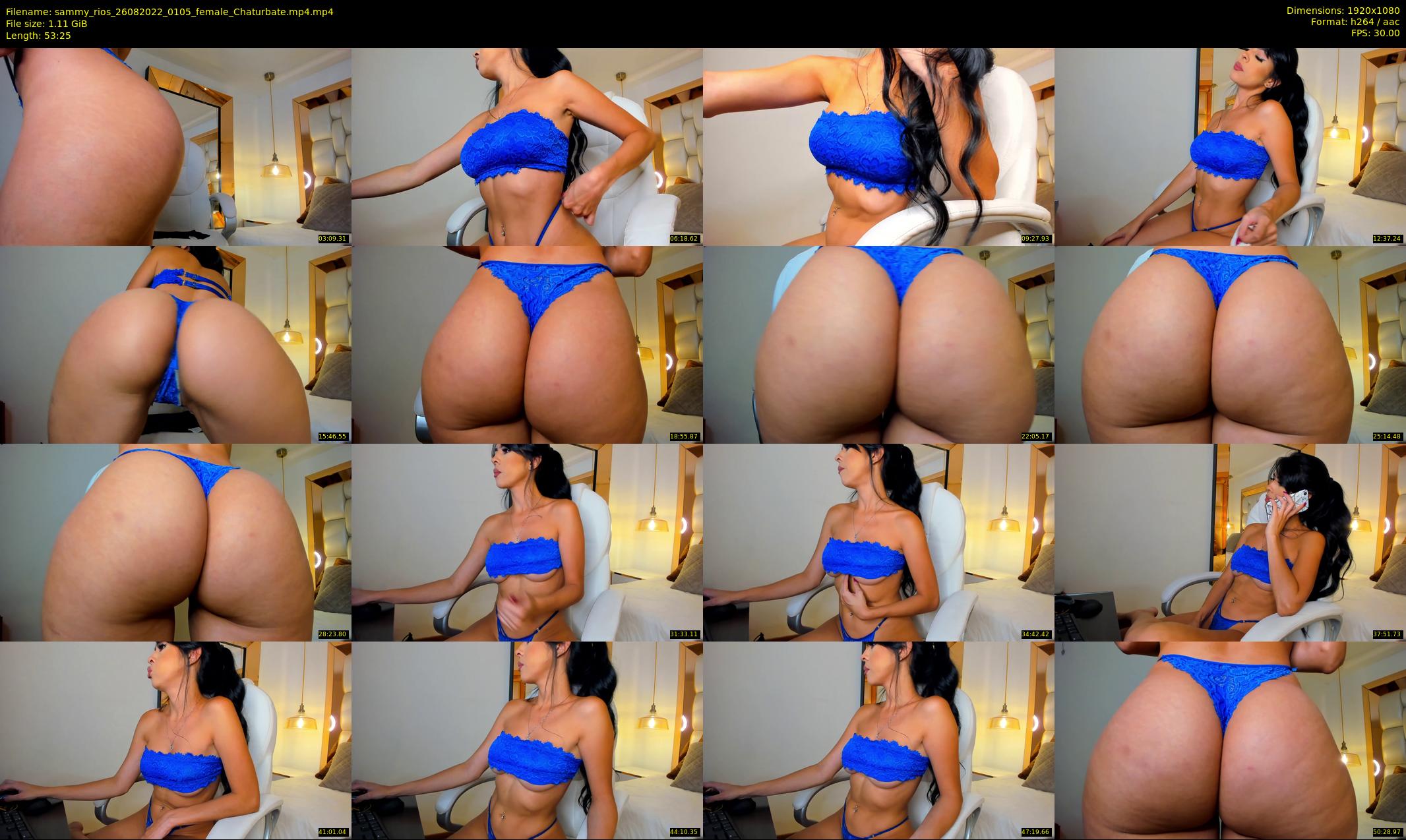 sammy_rios — 54 minute Chaturbate female cam show recording, 1080p, Aug 26, 2022