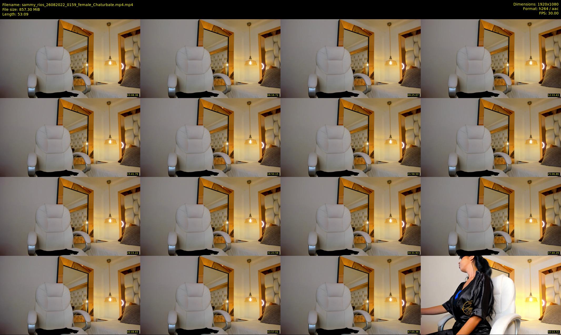 sammy_rios — 54 minute Chaturbate female cam show recording, 1080p, Aug 26, 2022