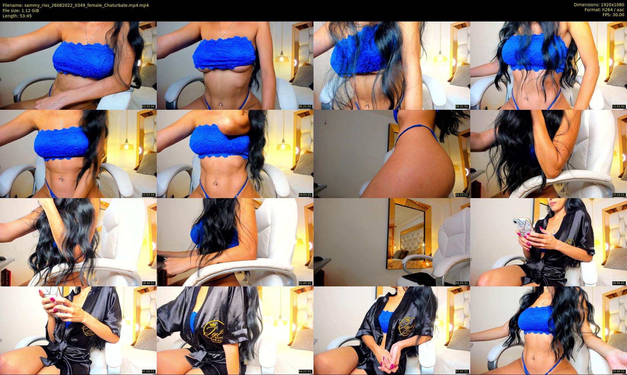sammy_rios — 54 minute Chaturbate female cam show recording, 1080p, Aug 26, 2022