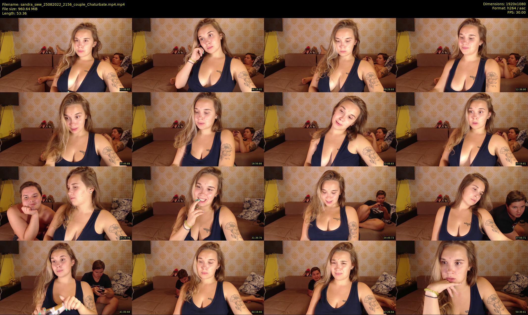 sandra_sww — 54 minute Chaturbate couple cam show recording, 1080p, Aug 25, 2022