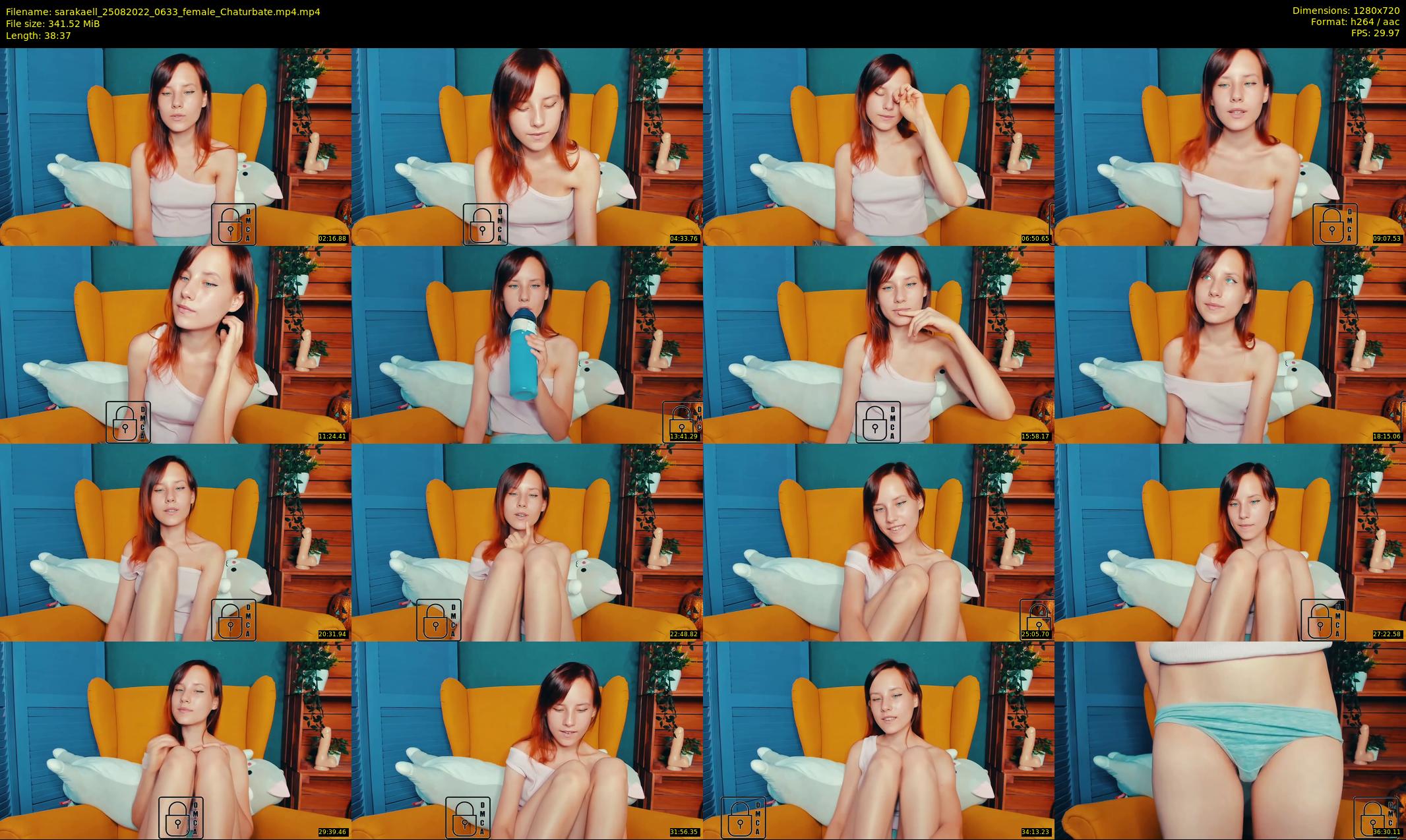 sarakaell — 39 minute Chaturbate female cam show recording, 720p, Aug 25, 2022