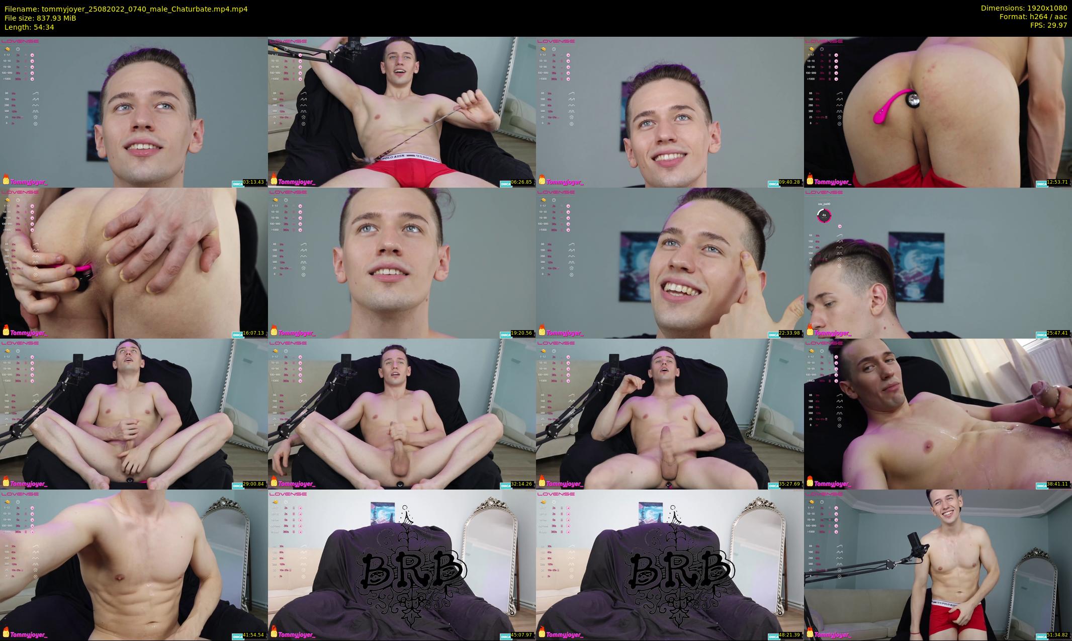 tommyjoyer — 55 minute Chaturbate male cam show recording, 1080p, Aug 25, 2022