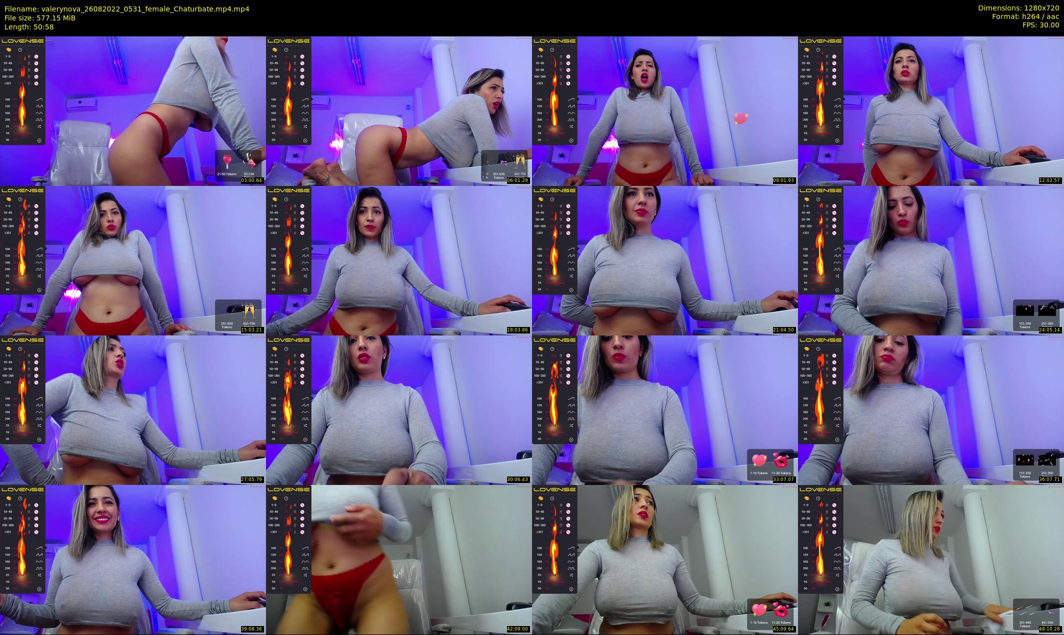 valerynova — 51 minute Chaturbate female cam show recording, 720p, Aug 26, 2022