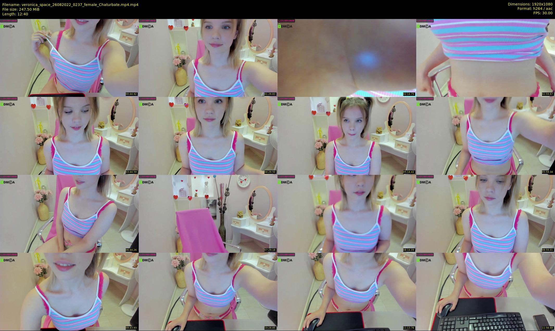 veronica_space — 13 minute Chaturbate female cam show recording, 1080p, Aug 26, 2022