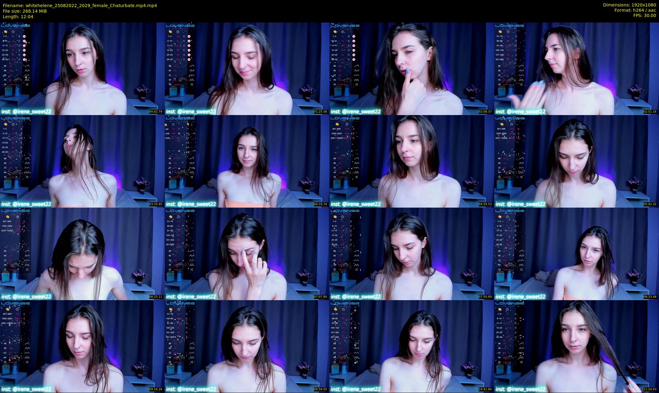 whitehelene — 13 minute Chaturbate female cam show recording, 1080p, Aug 25, 2022
