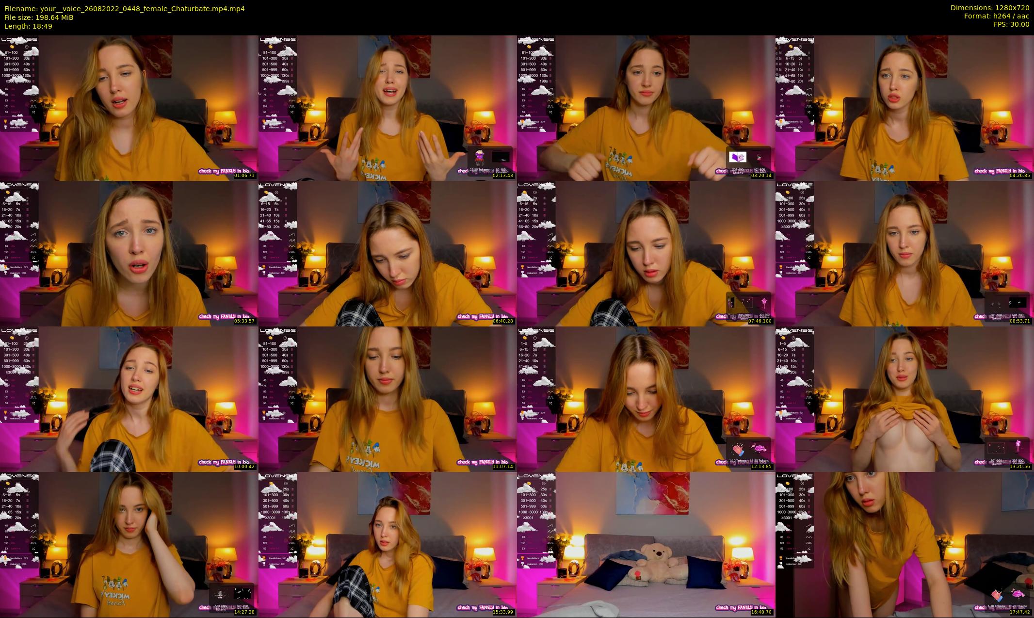 your__voice — 19 minute Chaturbate female cam show recording, 720p, Aug 26, 2022
