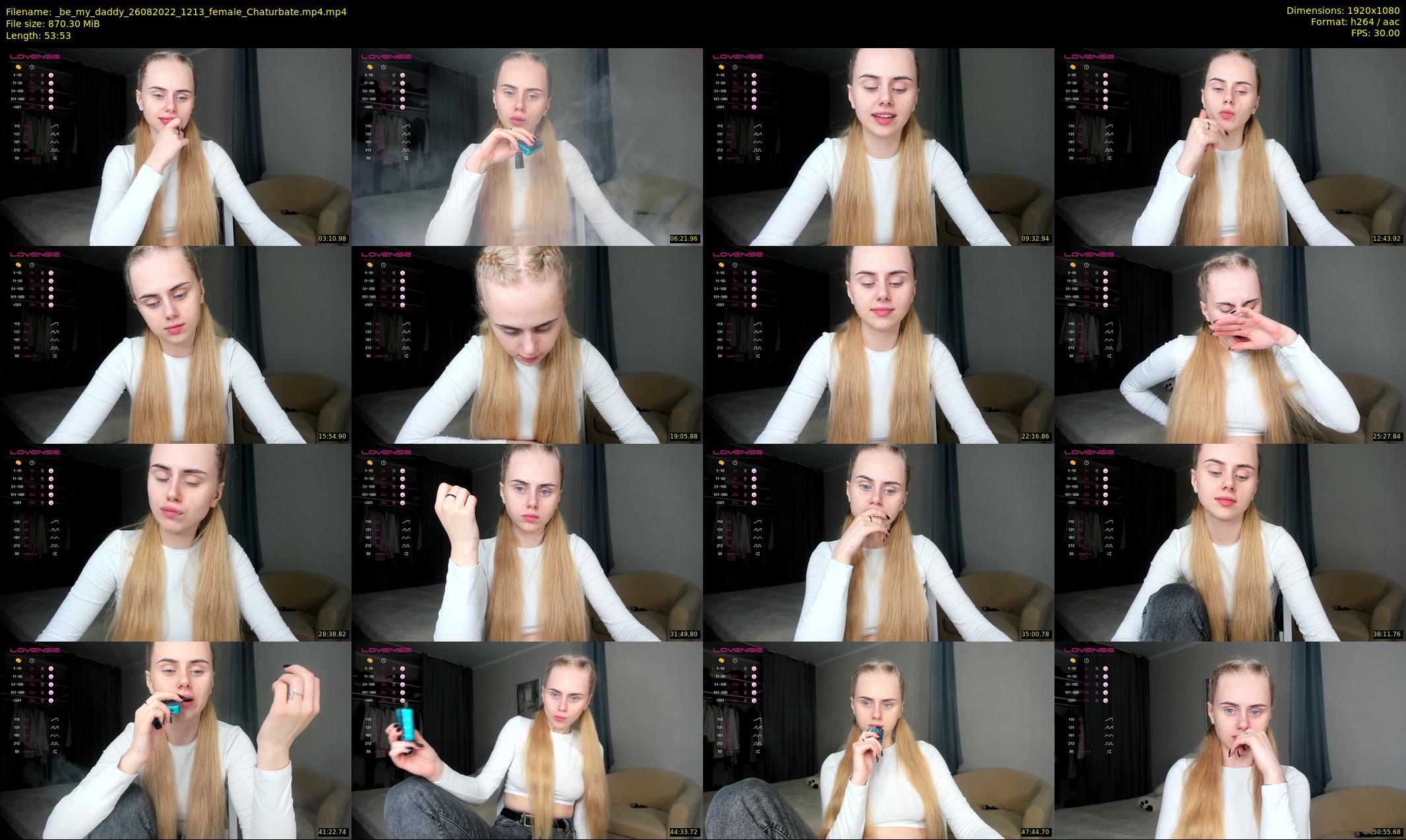 _be_my_daddy — 54 minute Chaturbate female cam show recording, 1080p, Aug 26, 2022