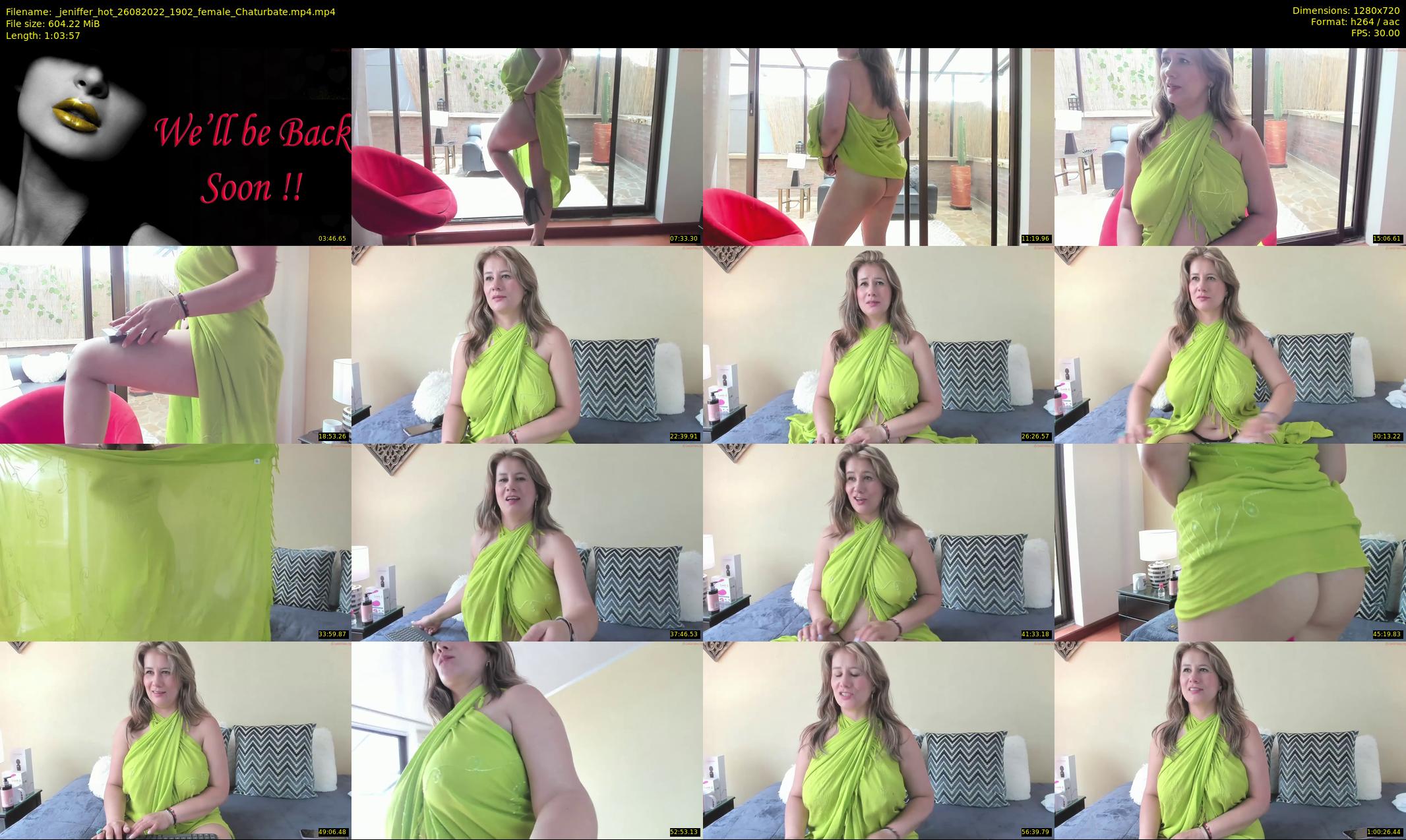 _jeniffer_hot — 64 minute Chaturbate female cam show recording, 720p, Aug 26, 2022