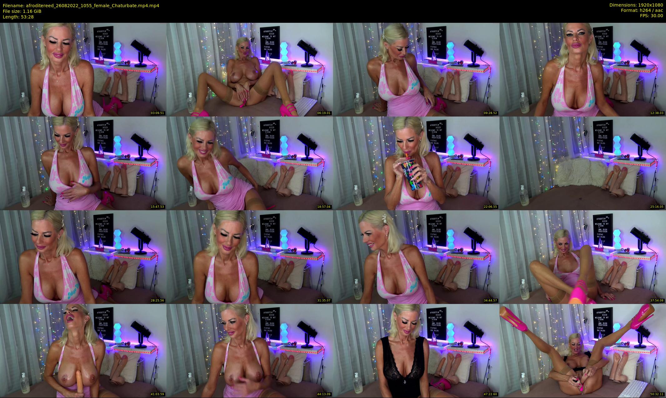 afroditereed — 54 minute Chaturbate female cam show recording, 1080p, Aug 26, 2022