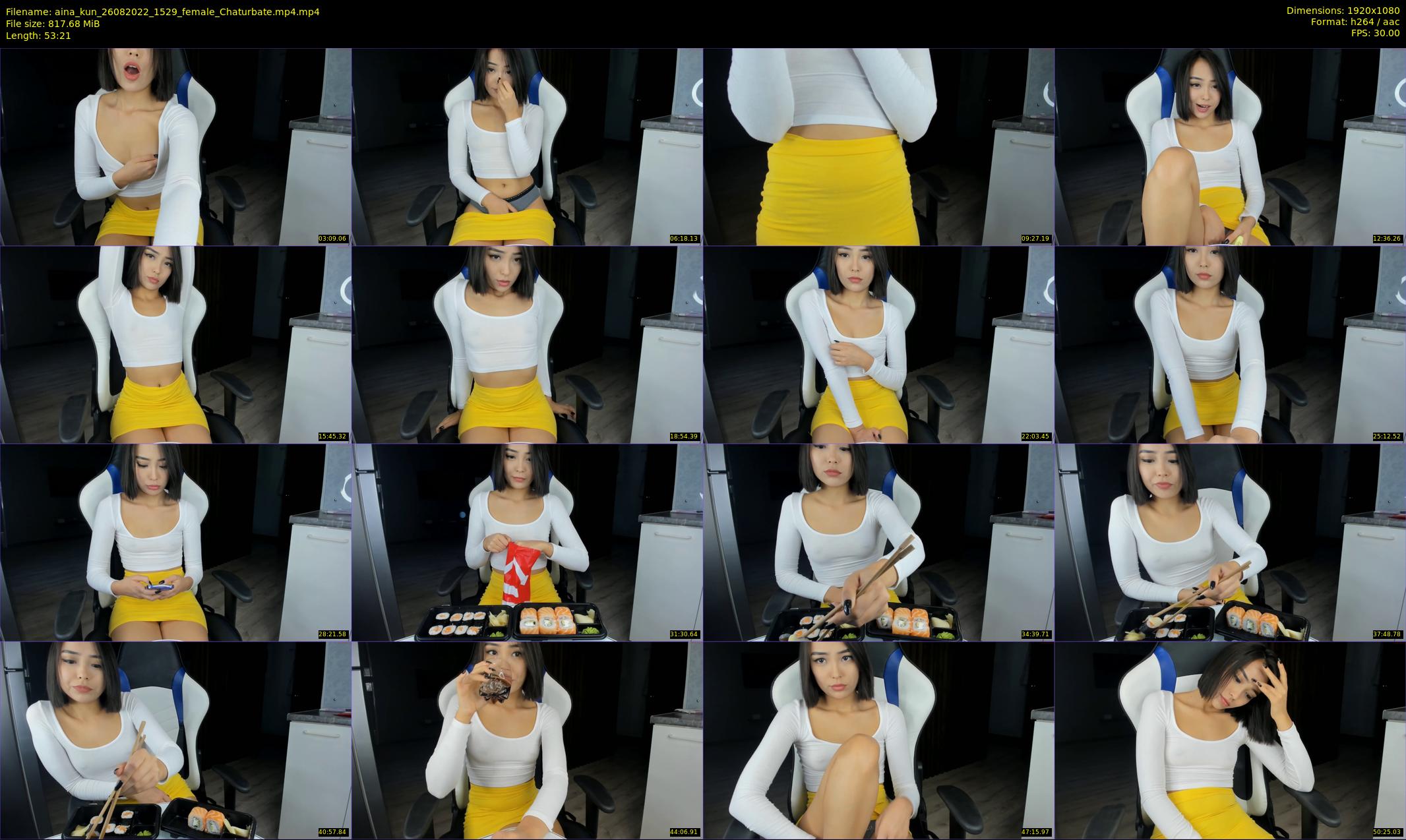 aina_kun — 54 minute Chaturbate female cam show recording, 1080p, Aug 26, 2022