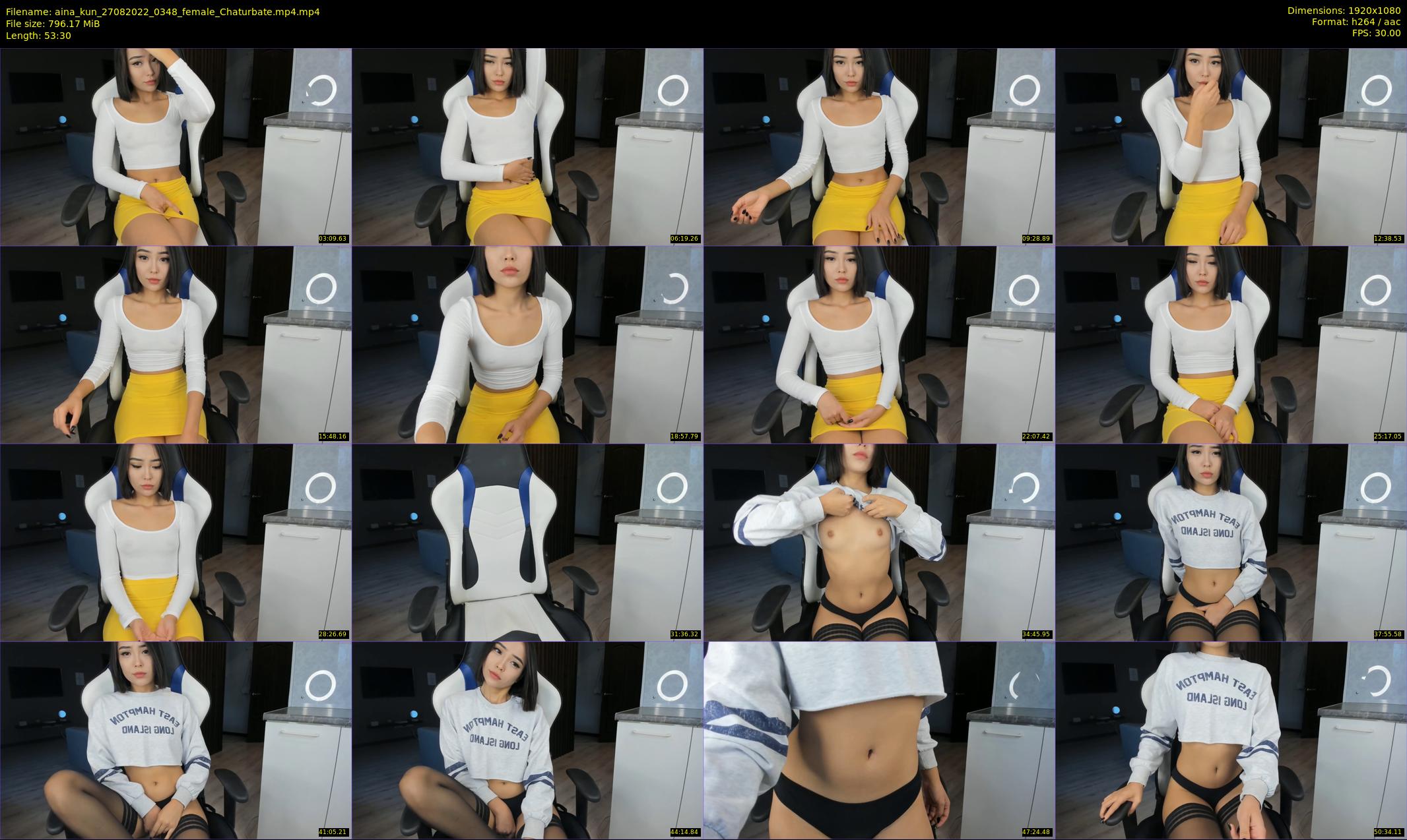 aina_kun — 54 minute Chaturbate female cam show recording, 1080p, Aug 27, 2022