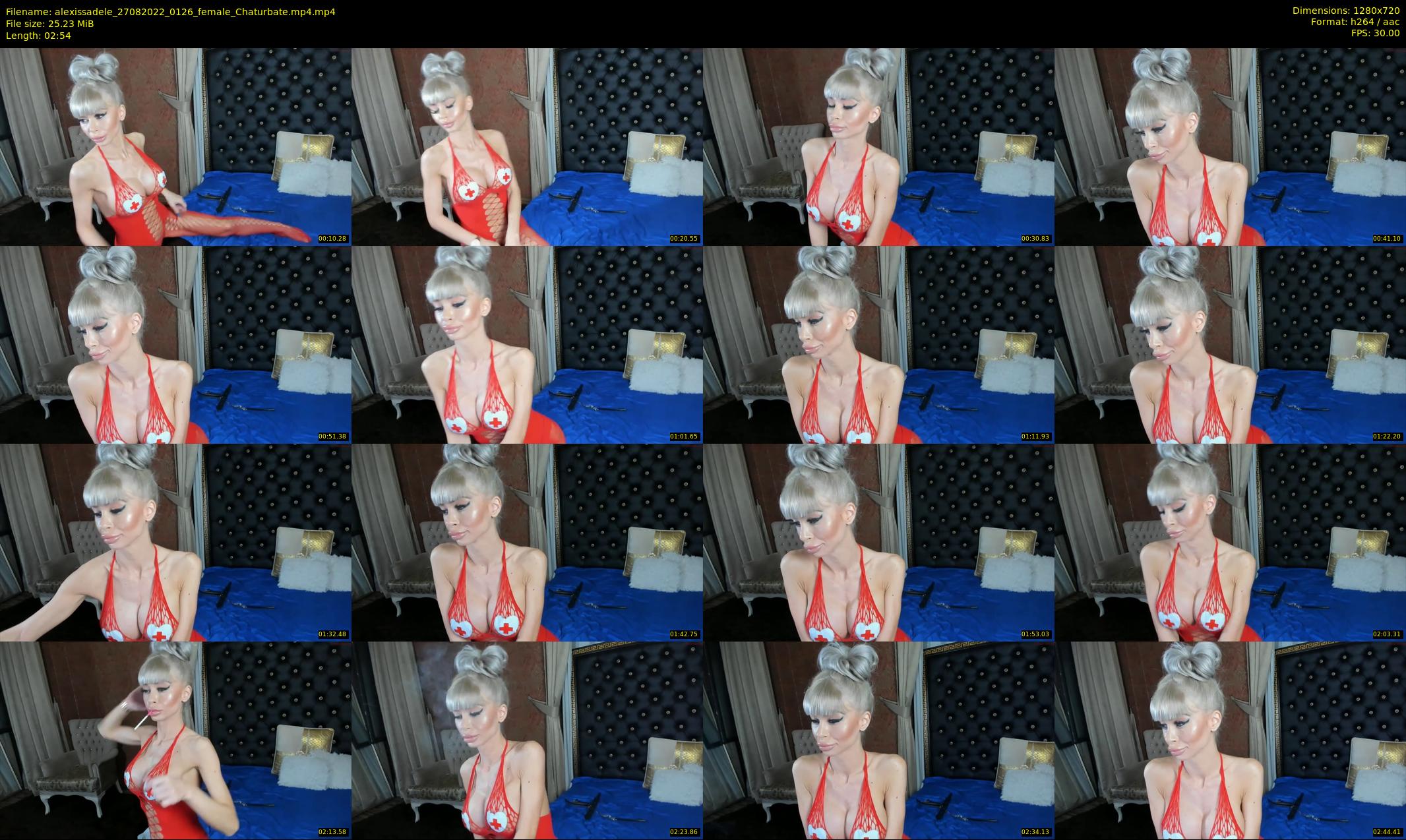 alexissadele — 3 minute Chaturbate female cam show recording, 720p, Aug 27, 2022