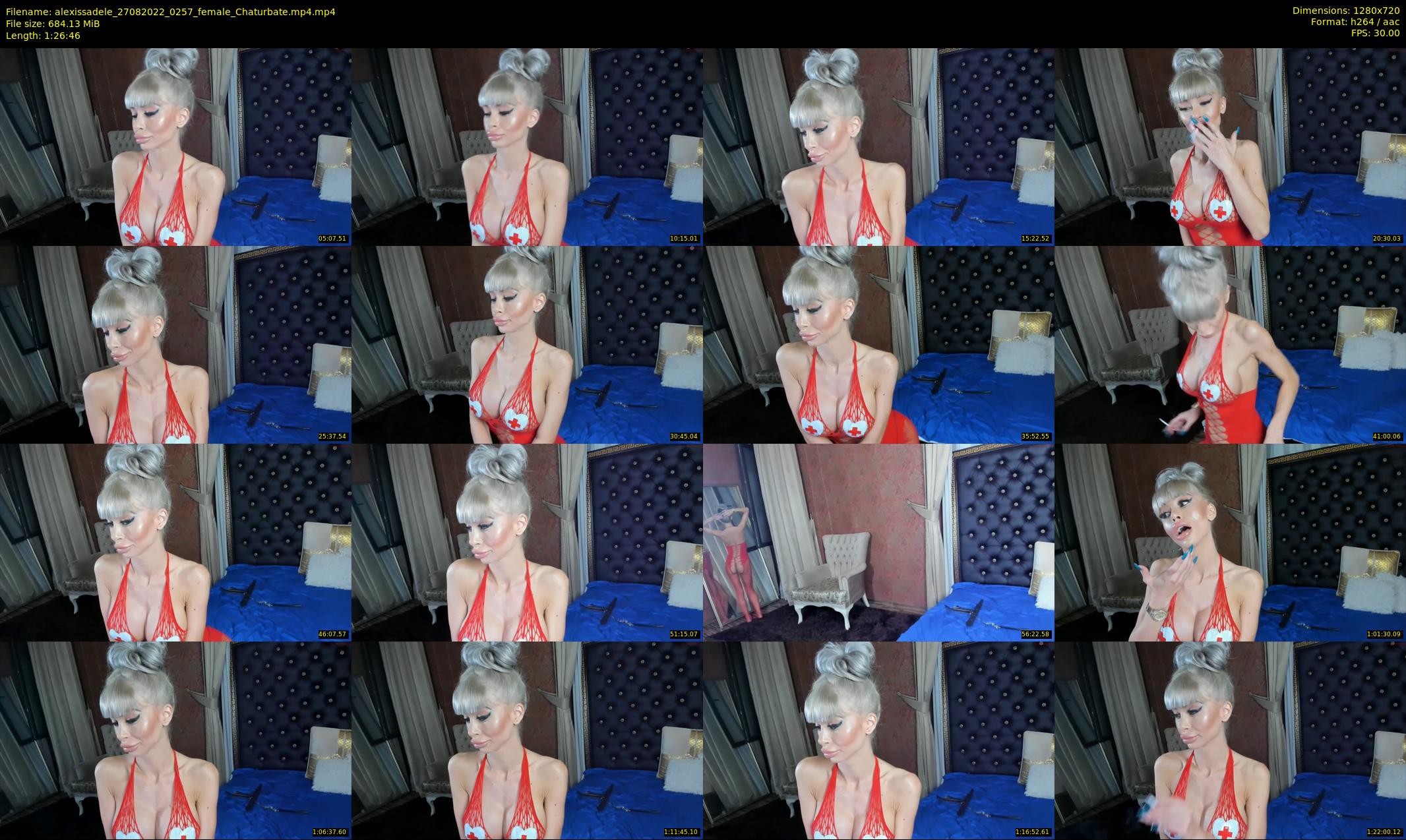 alexissadele — 87 minute Chaturbate female cam show recording, 720p, Aug 27, 2022