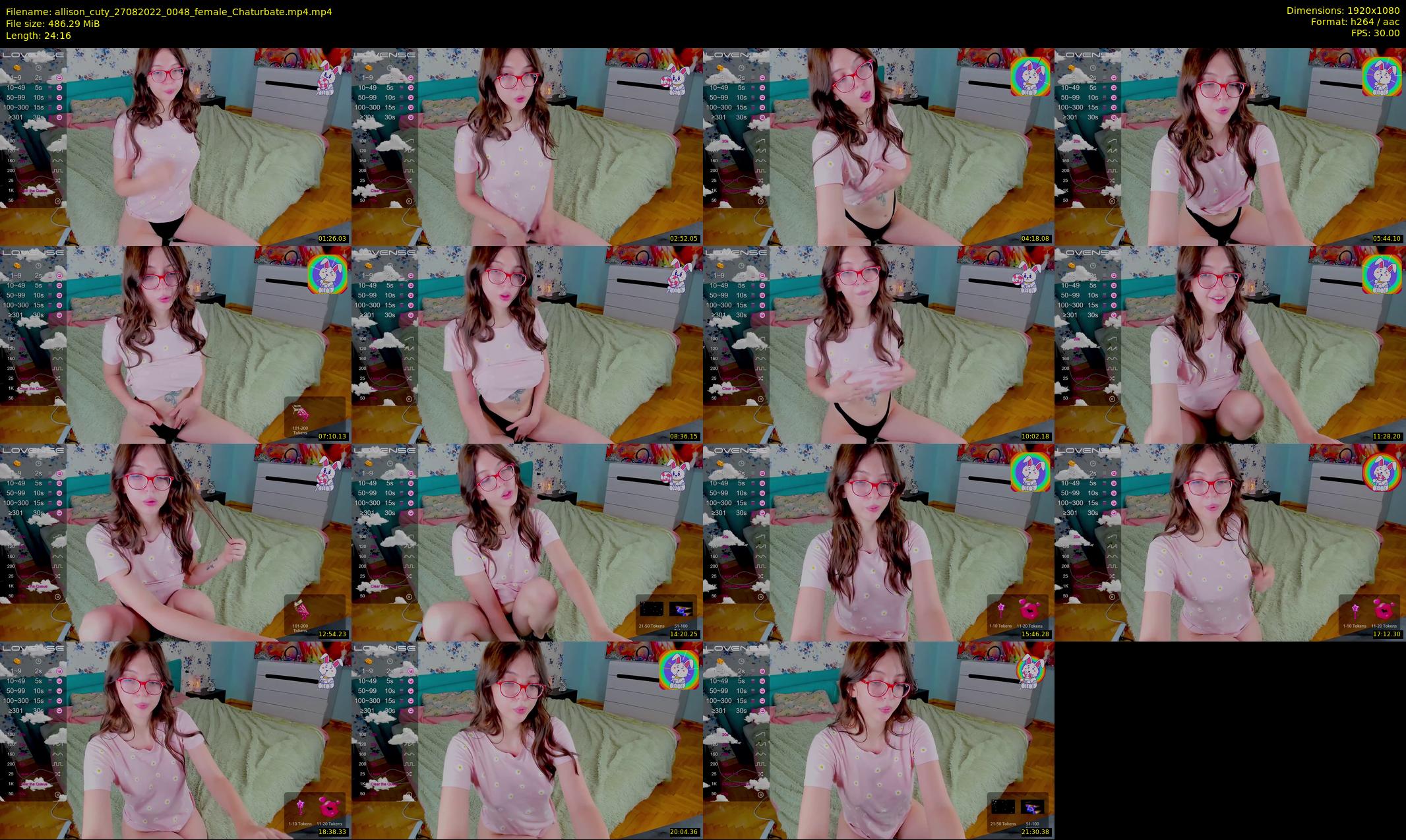 allison_cuty — 25 minute Chaturbate female cam show recording, 1080p, Aug 27, 2022