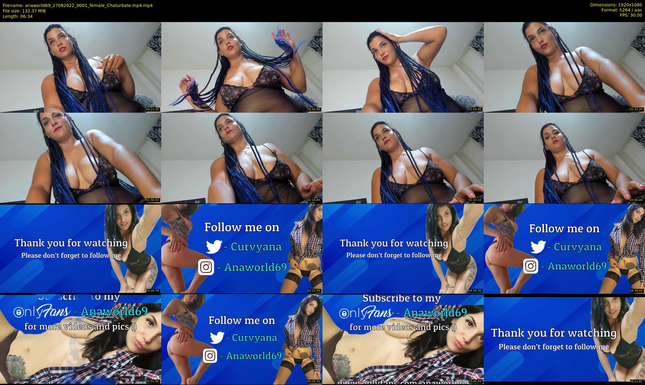 anaworld69 — 7 minute Chaturbate female cam show recording, 1080p, Aug 27, 2022